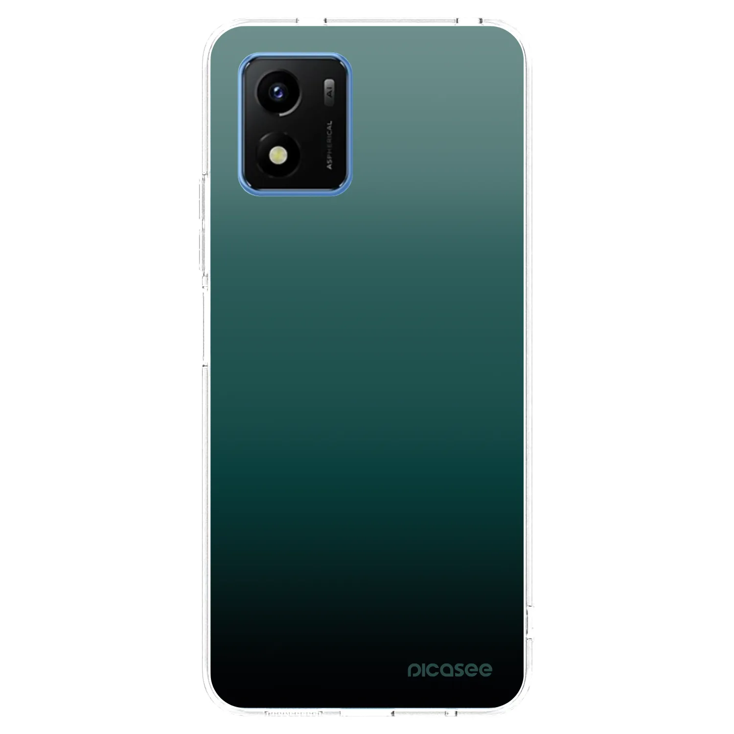 Picasee silikonska prozirna maskica za Vivo Y01 - Verdant Fade