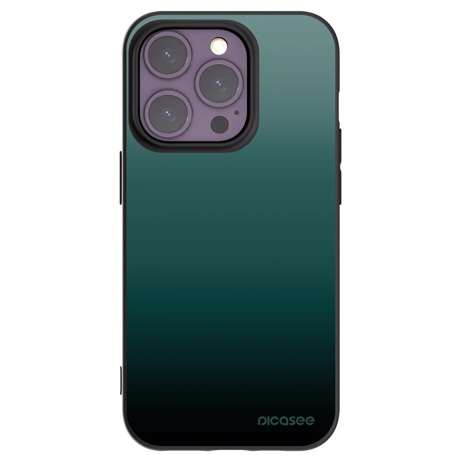 Picasee crna silikonska maskica za Apple iPhone 14 Pro - Verdant Fade