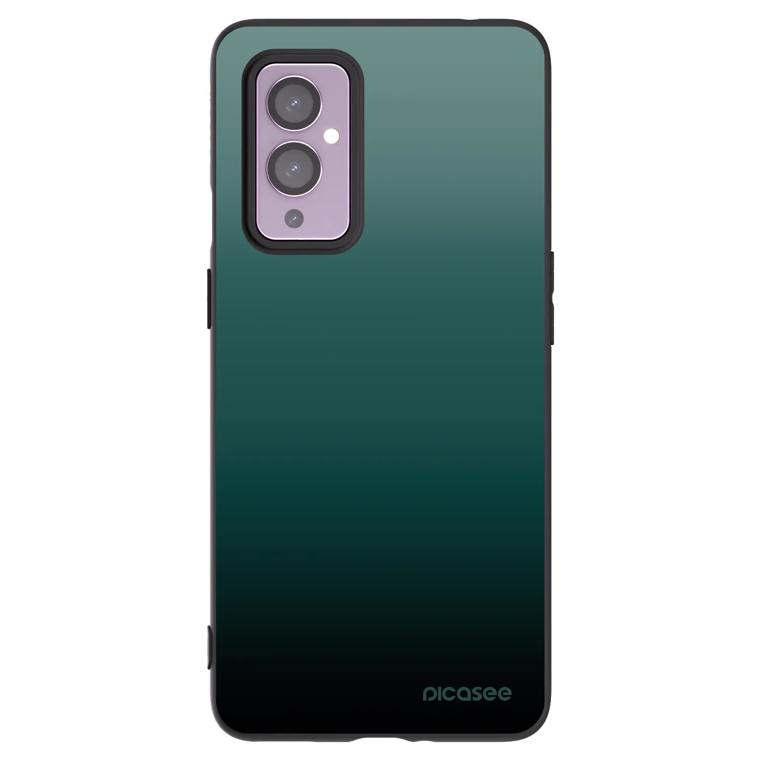 Picasee crna silikonska maskica za OnePlus 9 - Verdant Fade