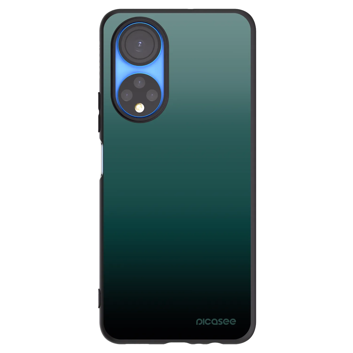 Picasee crna silikonska maskica za Honor X7 - Verdant Fade