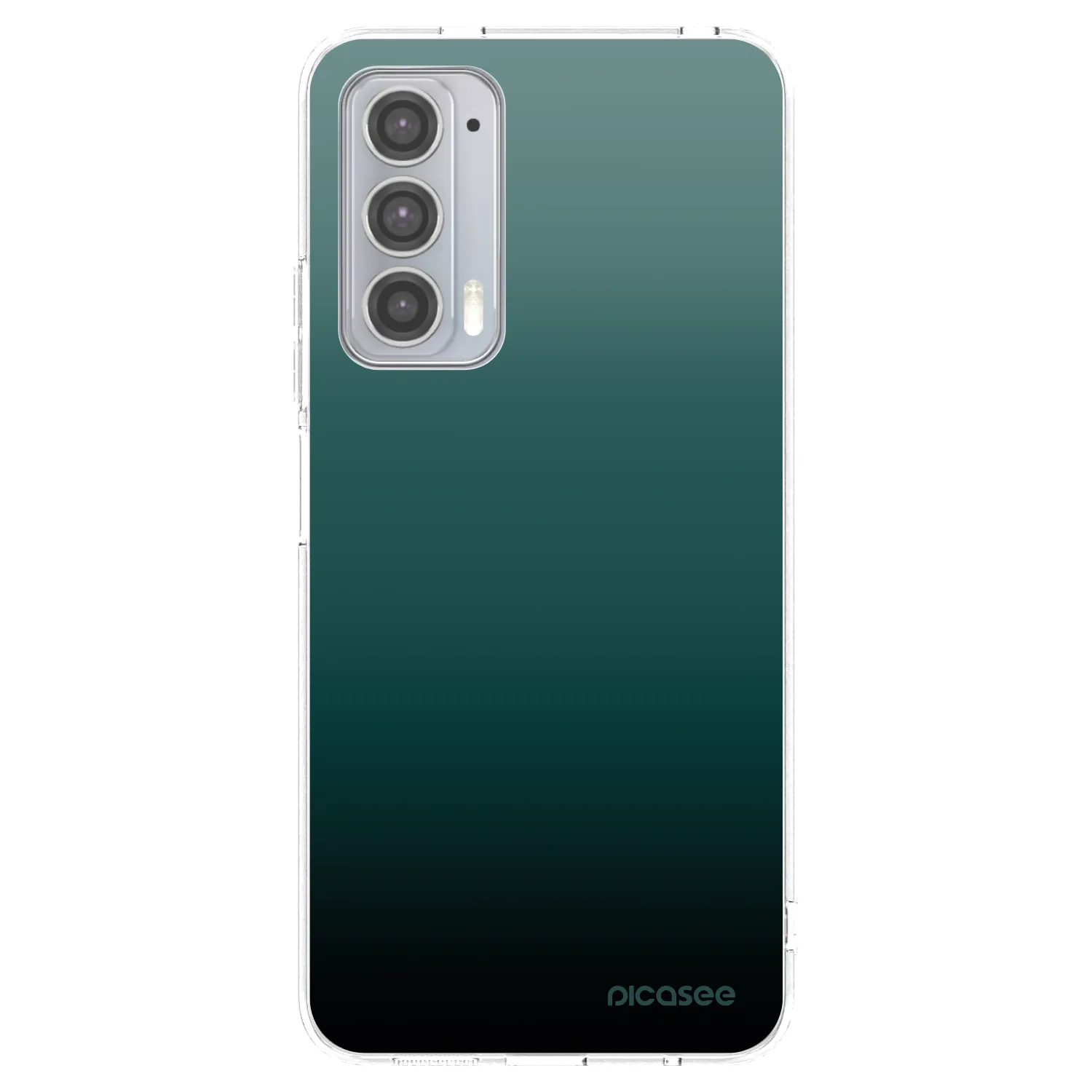 Picasee silikonska prozirna maskica za Motorola Edge 20 - Verdant Fade