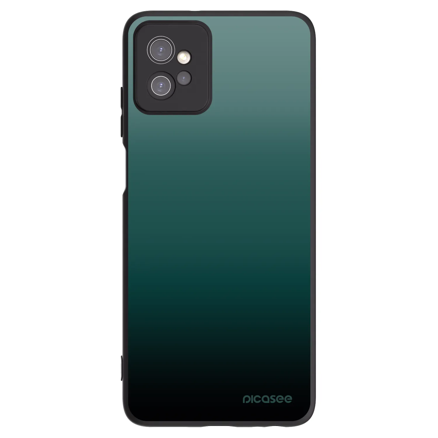 Picasee crna silikonska maskica za Motorola Moto G32 - Verdant Fade