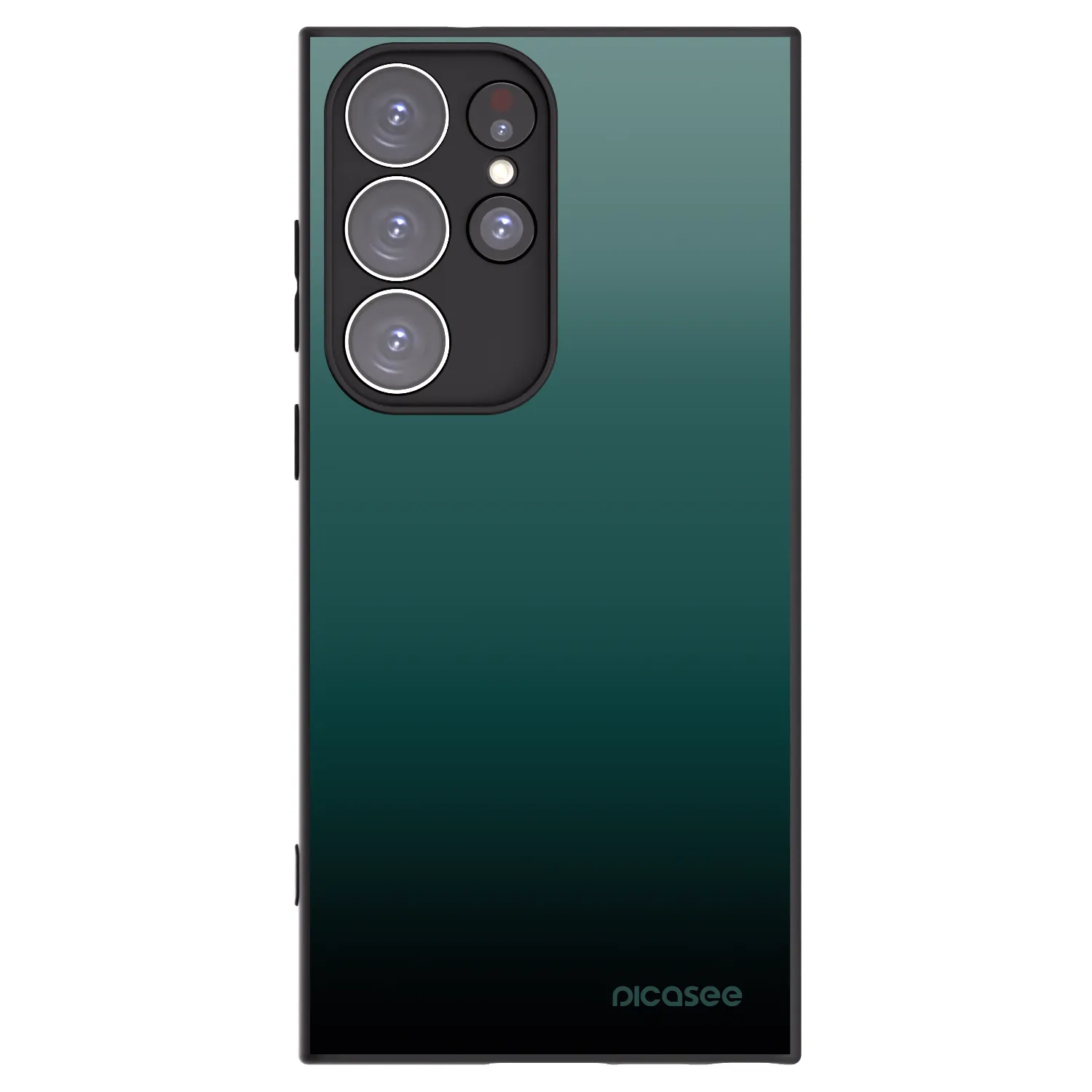 Picasee crna silikonska maskica za Samsung Galaxy S23 Ultra 5G - Verdant Fade