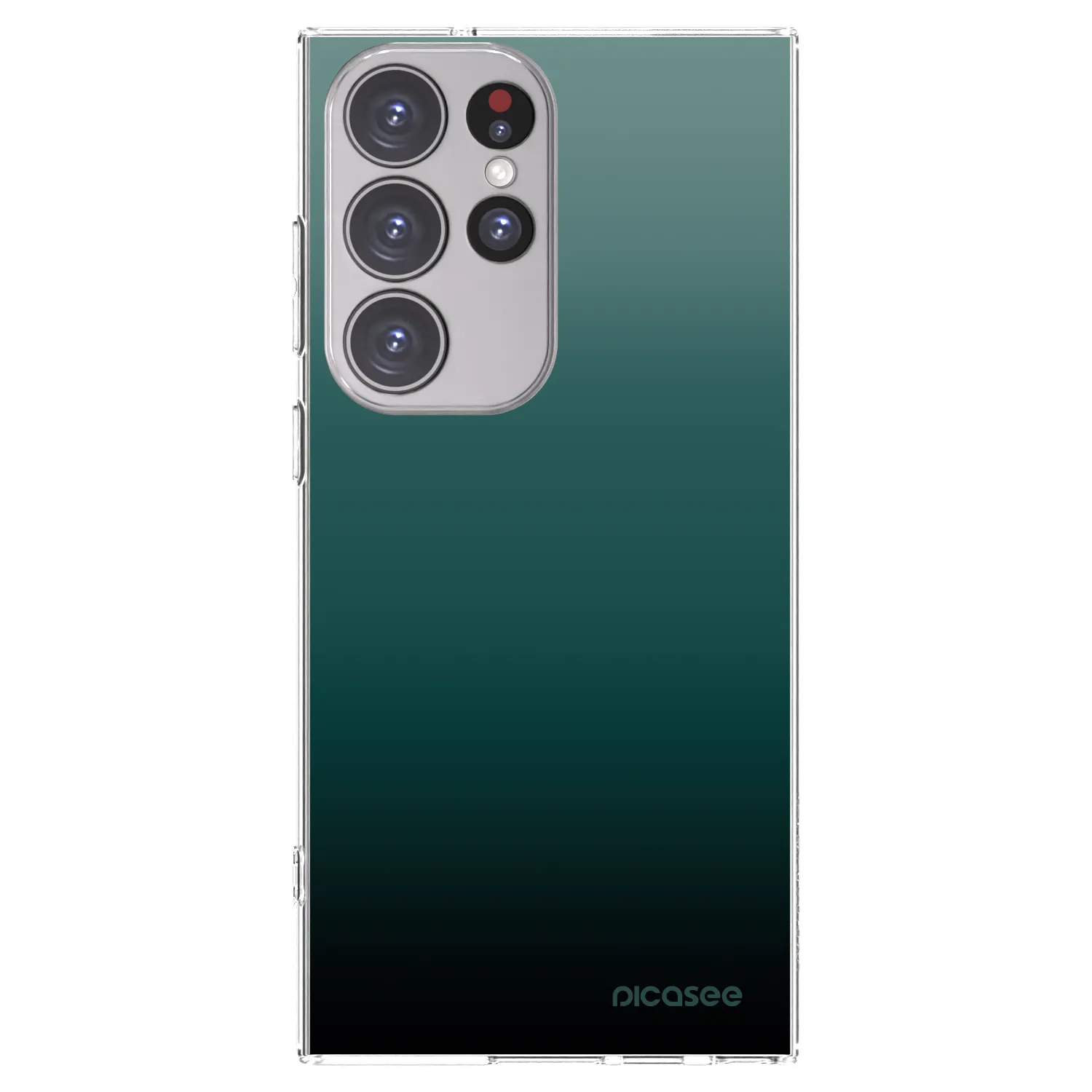 Picasee silikonska prozirna maskica za Samsung Galaxy S23 Ultra 5G - Verdant Fade