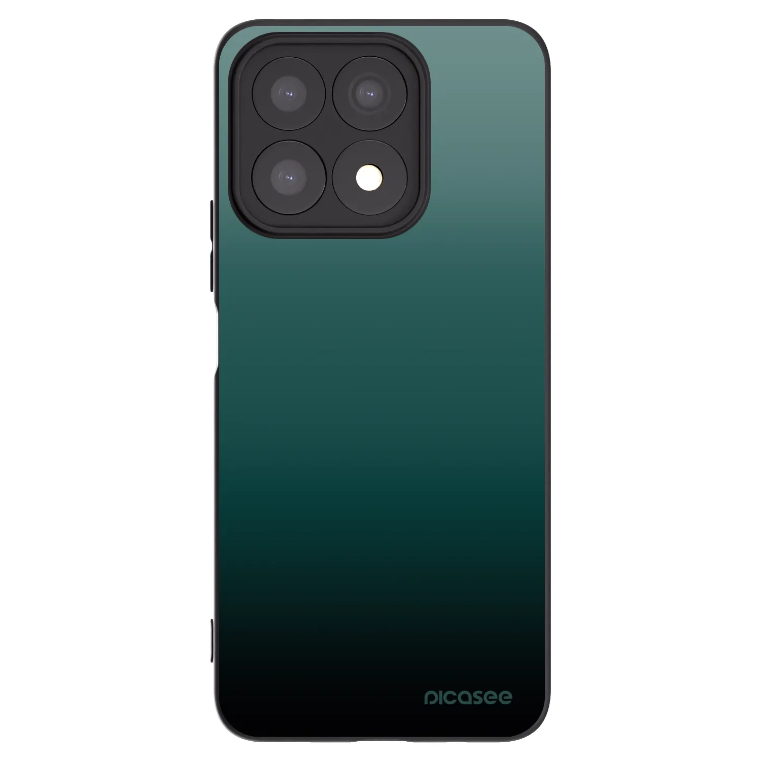 Picasee crna silikonska maskica za Honor X8a - Verdant Fade