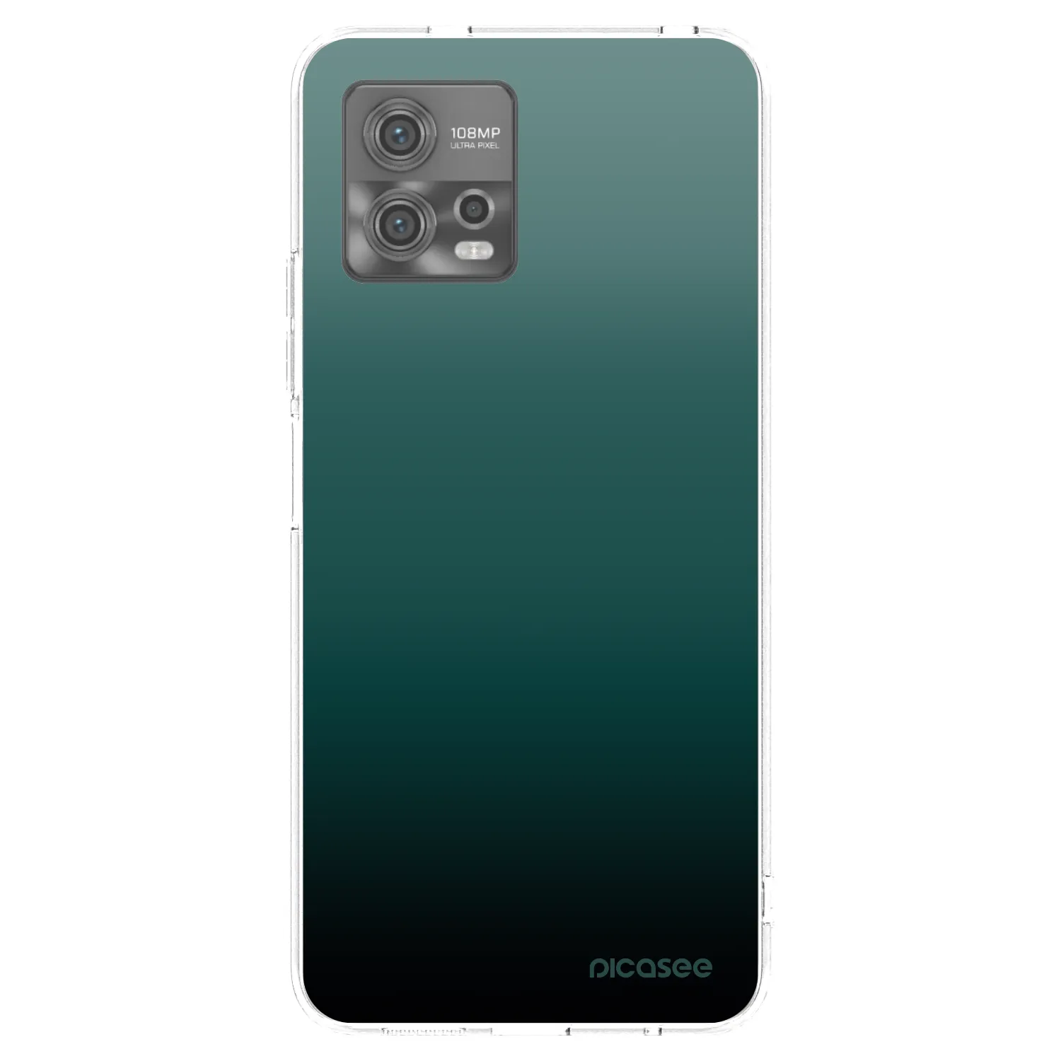 Picasee silikonska prozirna maskica za Motorola Moto G72 - Verdant Fade