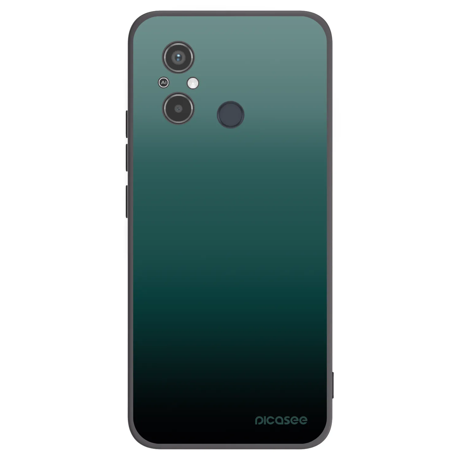 Picasee crna silikonska maskica za Xiaomi Redmi 12C - Verdant Fade