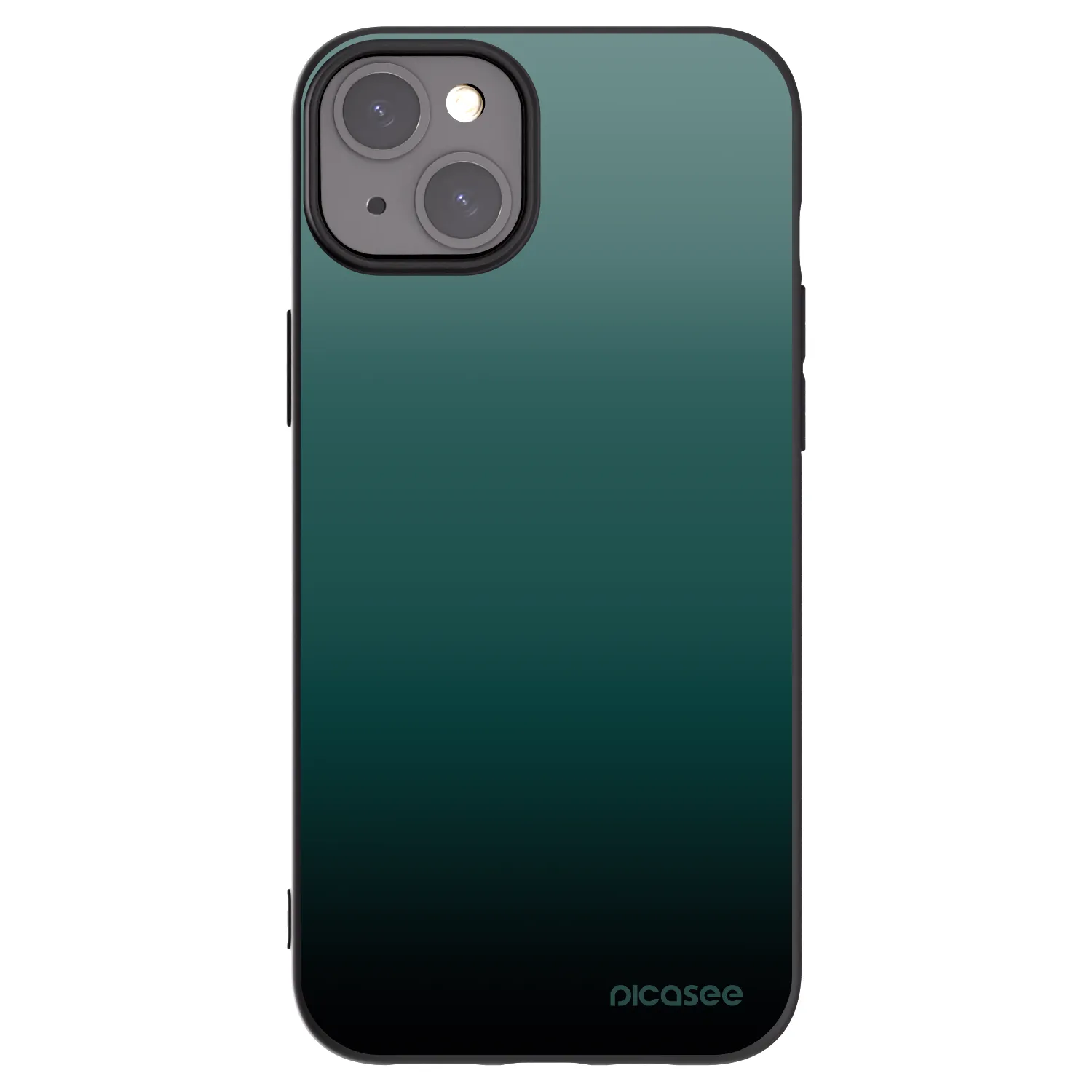 Picasee crna silikonska maskica za Apple iPhone 15 Plus - Verdant Fade