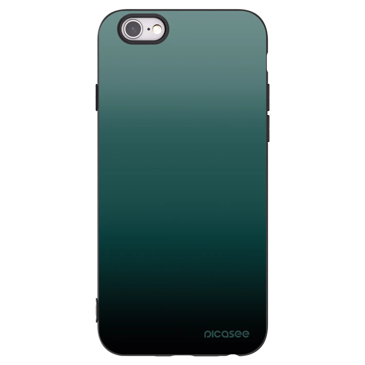 Picasee crna silikonska maskica za Apple iPhone 6/6S - Verdant Fade