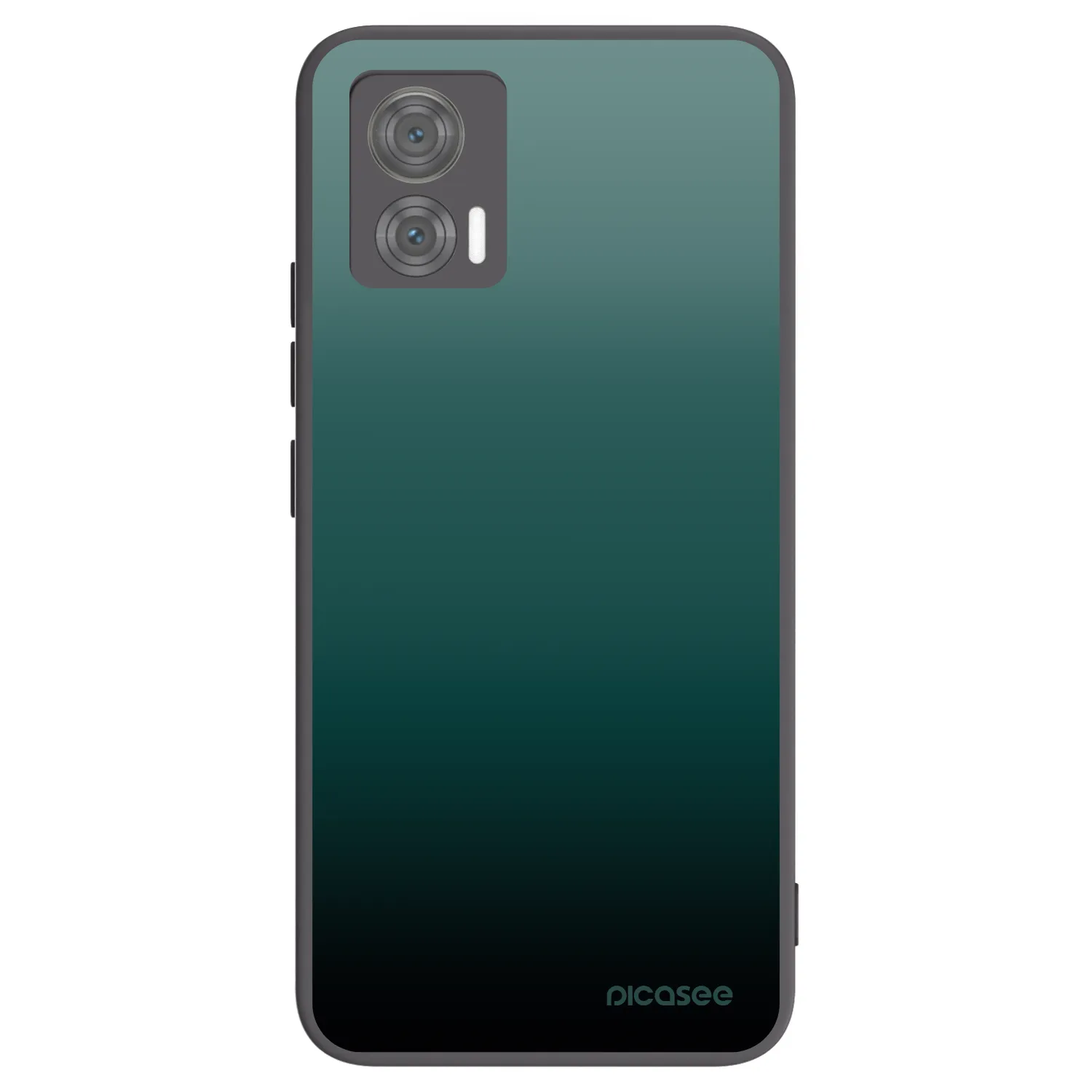 Picasee crna silikonska maskica za Motorola Edge 30 Neo - Verdant Fade