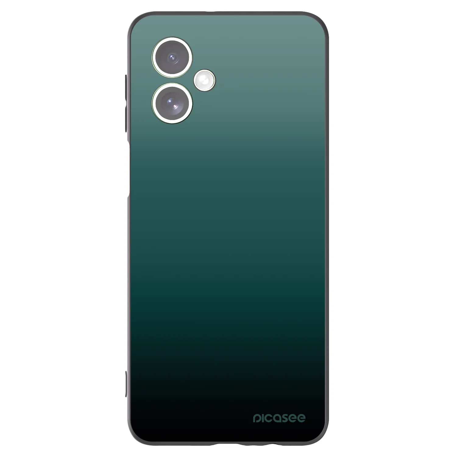 Picasee crna silikonska maskica za Motorola Moto G54 5G - Verdant Fade