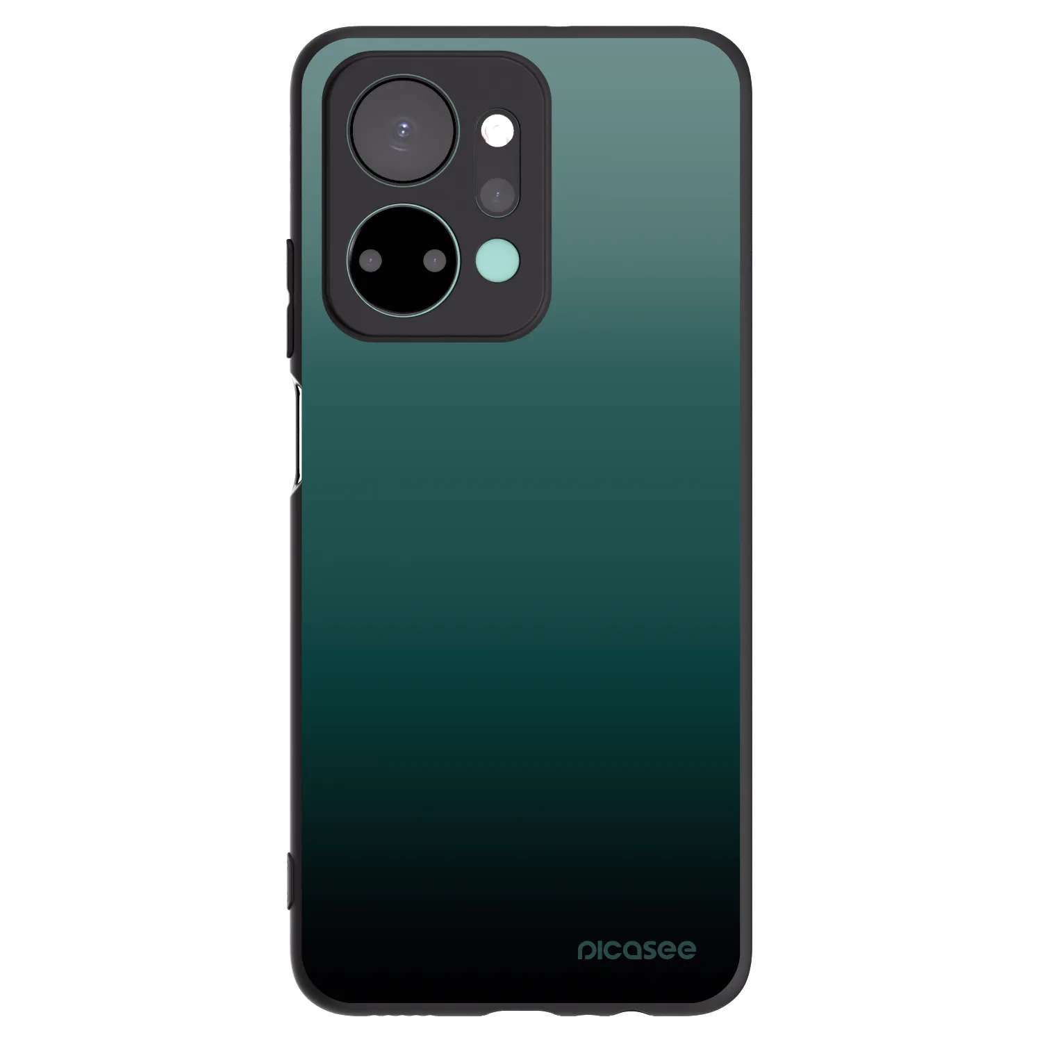 Picasee crna silikonska maskica za Honor X7a - Verdant Fade