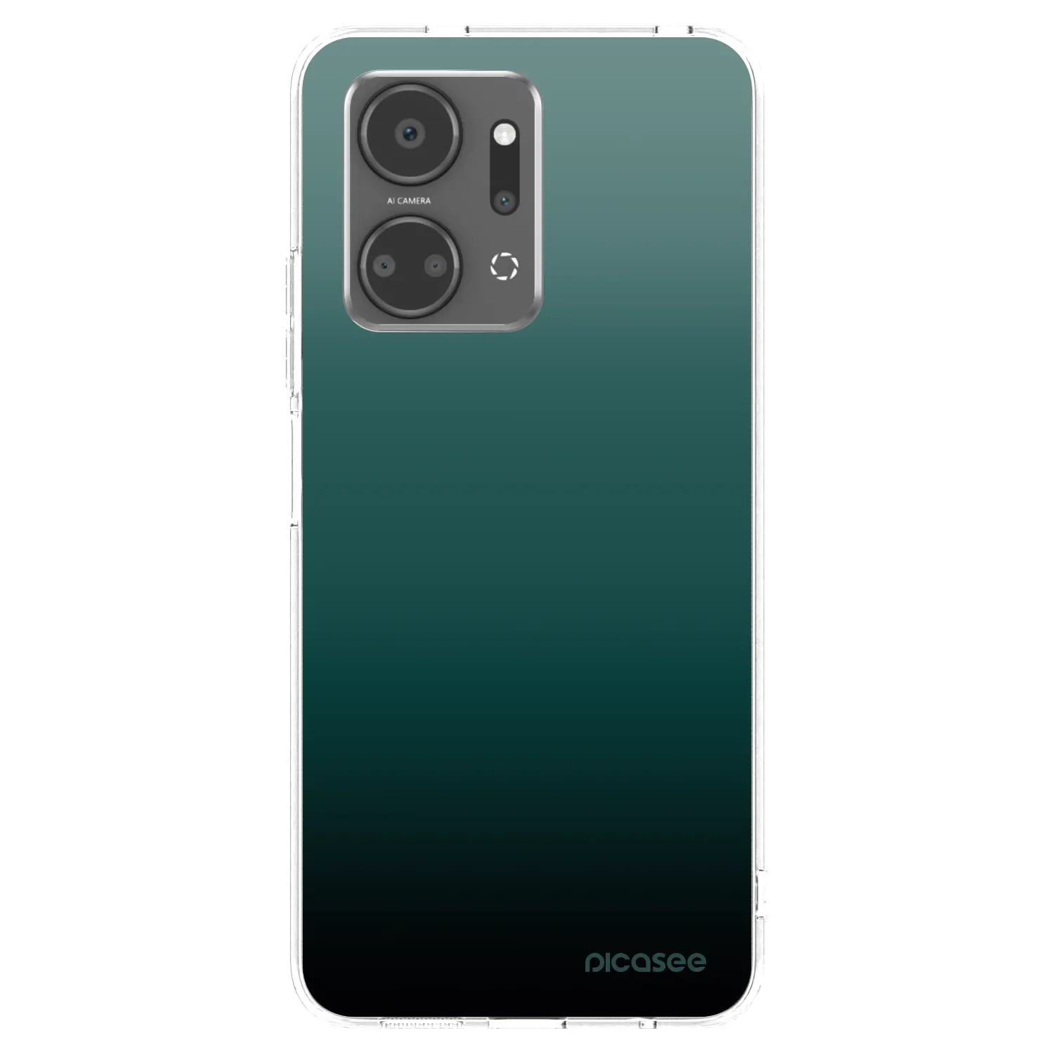 Picasee silikonska prozirna maskica za Honor X7a - Verdant Fade