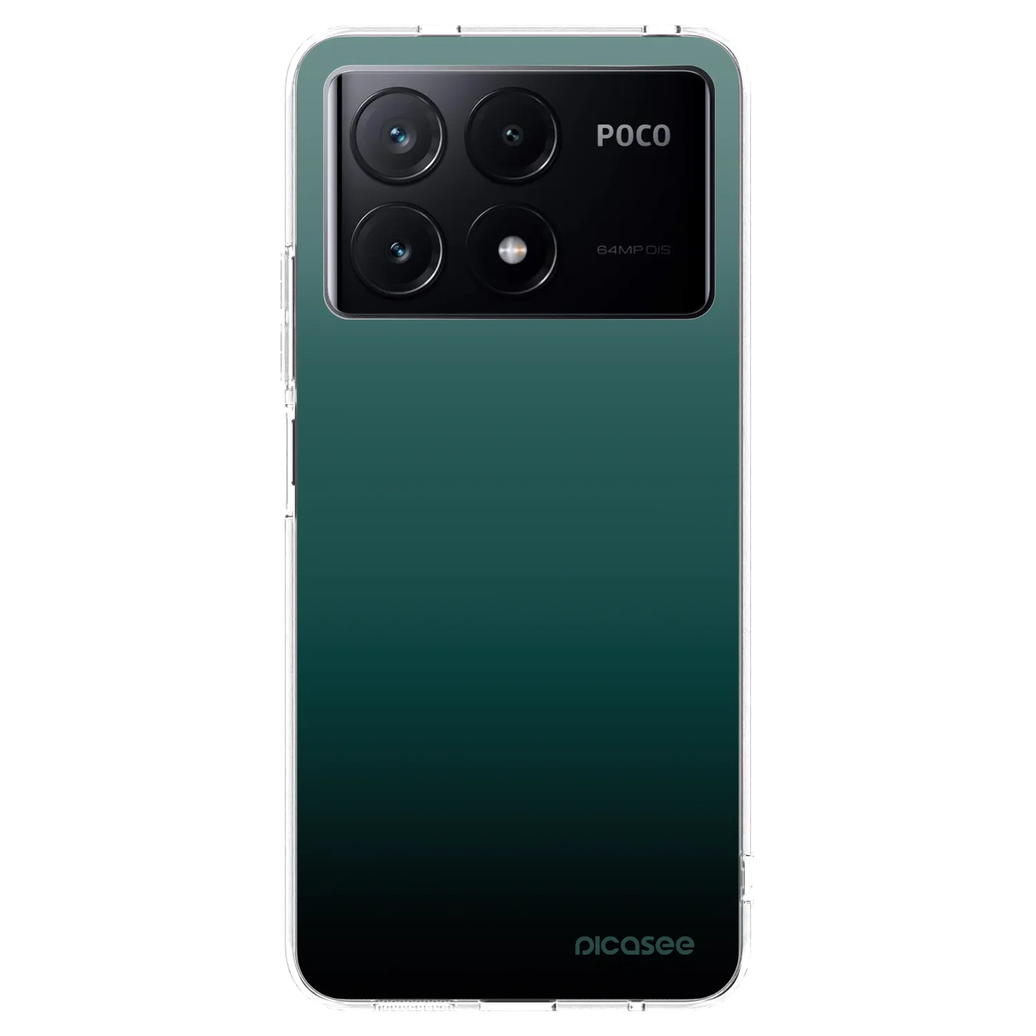 Picasee silikonska prozirna maskica za Xiaomi Poco X6 Pro - Verdant Fade