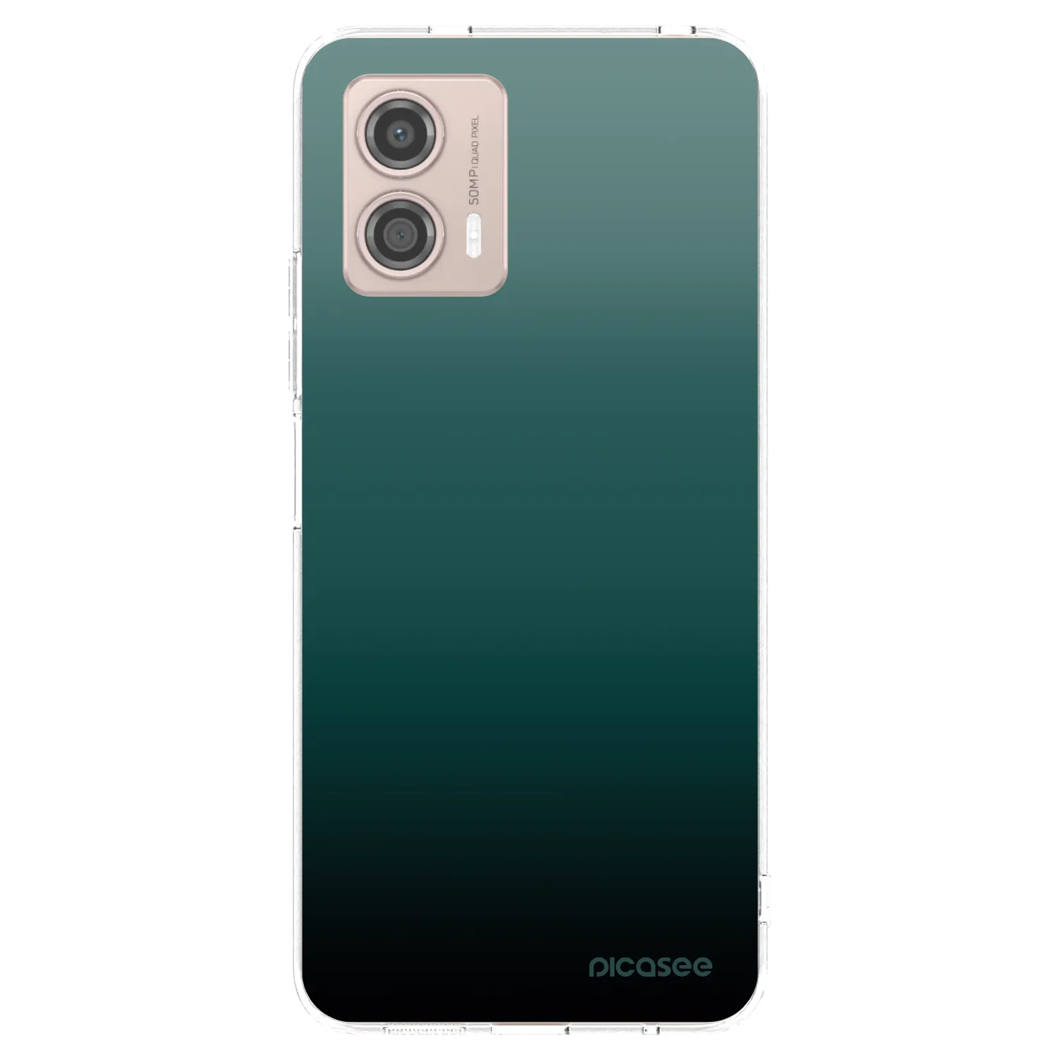 Picasee silikonska prozirna maskica za Motorola Moto G53 5G - Verdant Fade