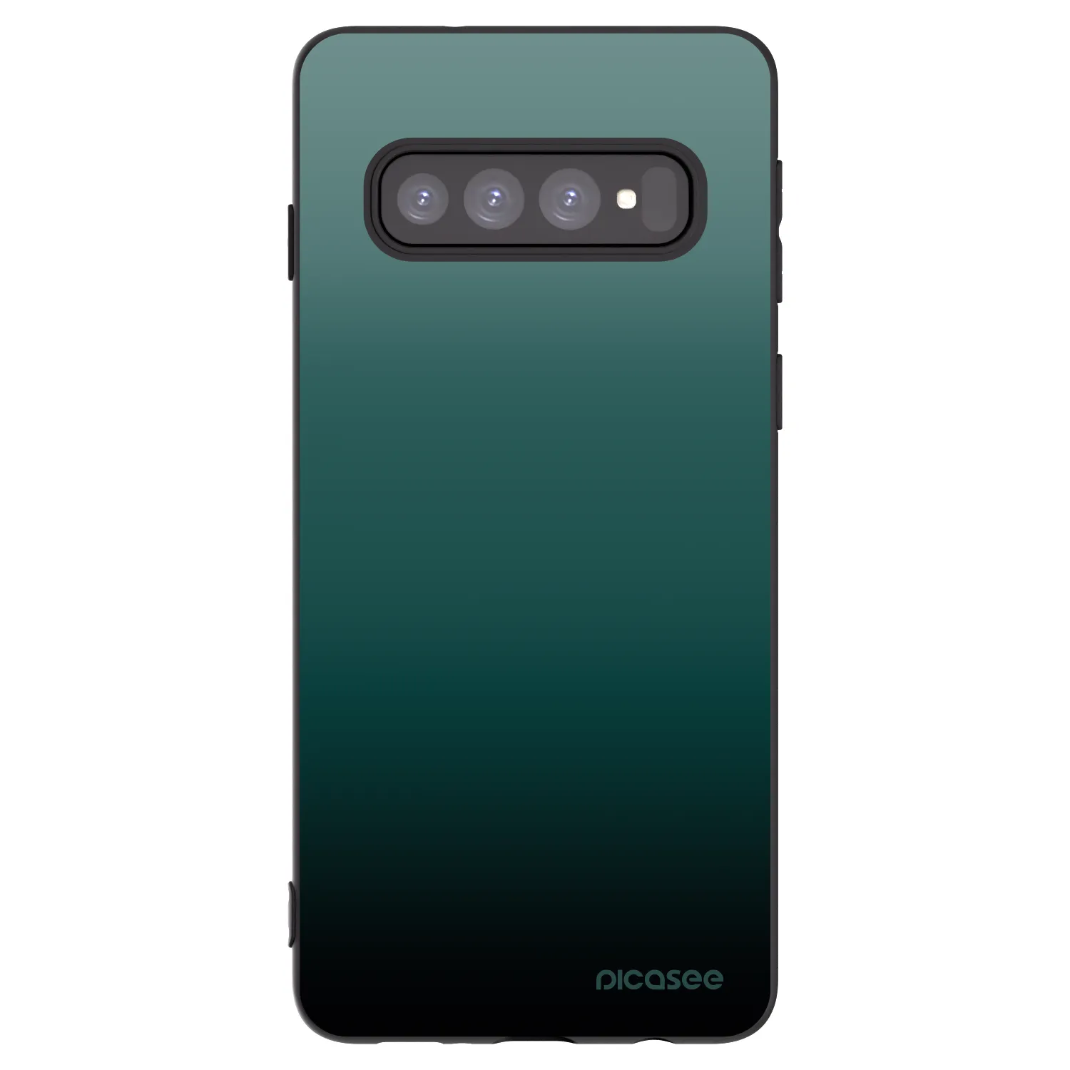 Picasee crna silikonska maskica za Samsung Galaxy S10 G973 - Verdant Fade