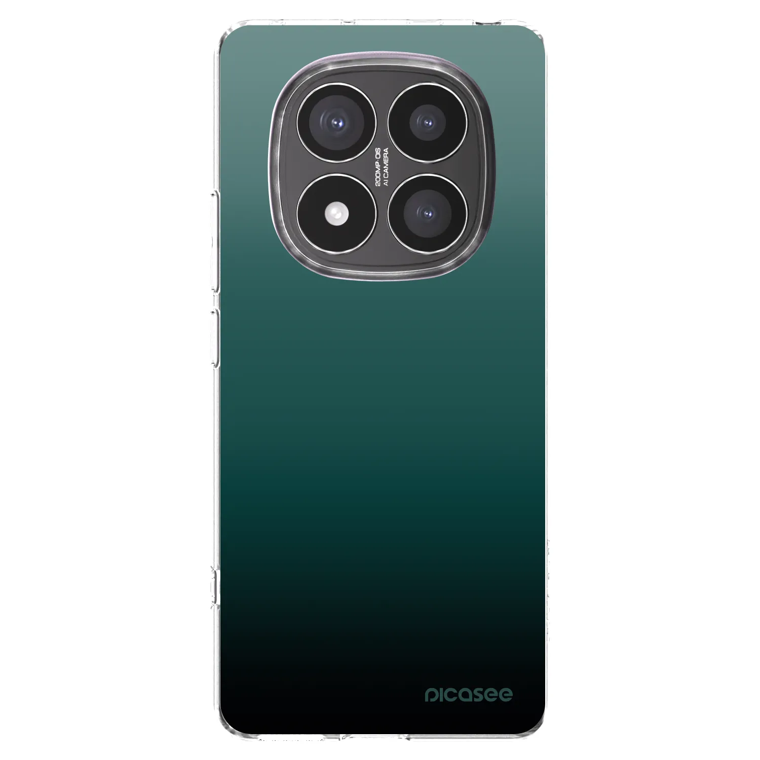 Picasee silikonska prozirna maskica za Xiaomi Redmi Note 14 Pro+ 5G - Verdant Fade