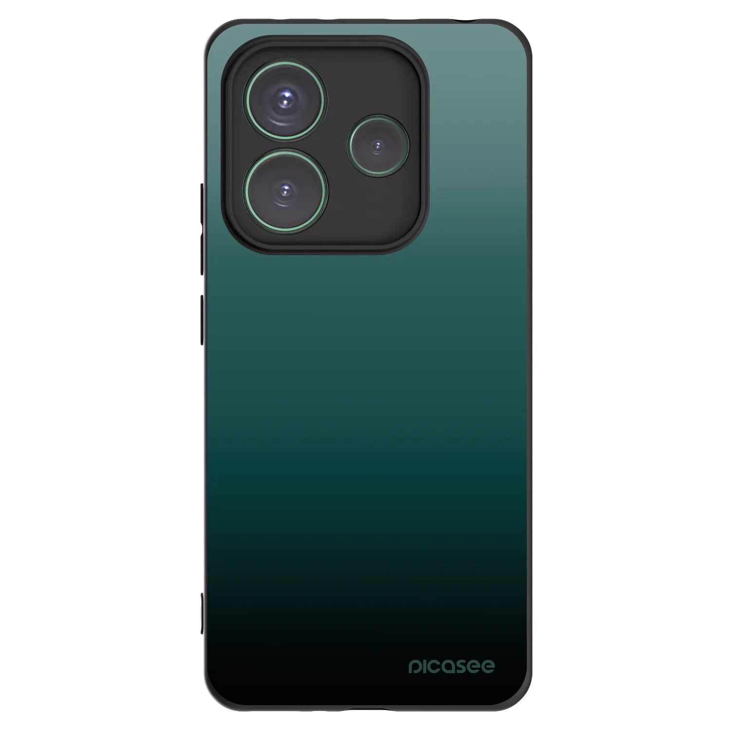 Picasee crna silikonska maskica za Xiaomi Redmi Note 14 5G - Verdant Fade
