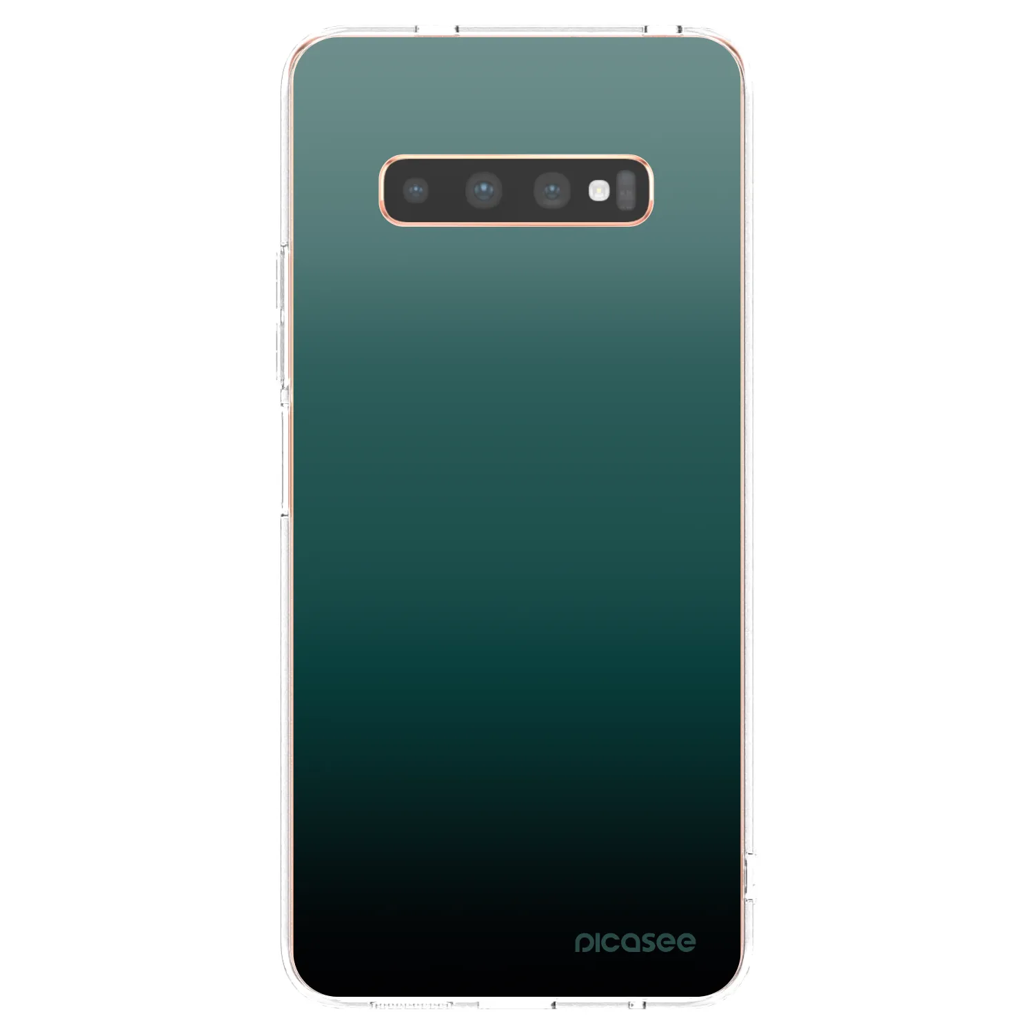 Picasee silikonska prozirna maskica za Samsung Galaxy S10 Plus G975 - Verdant Fade