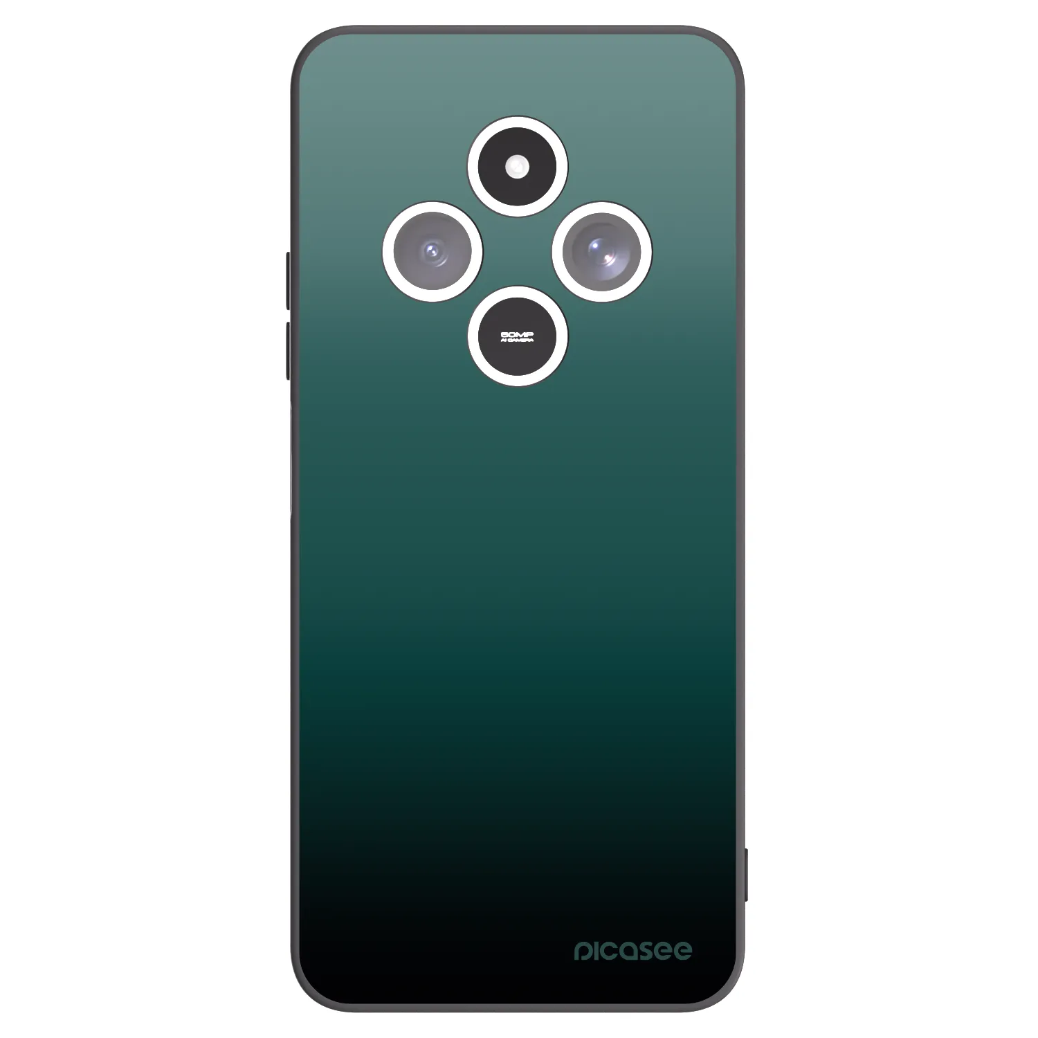 Picasee crna silikonska maskica za Xiaomi Redmi 14C - Verdant Fade