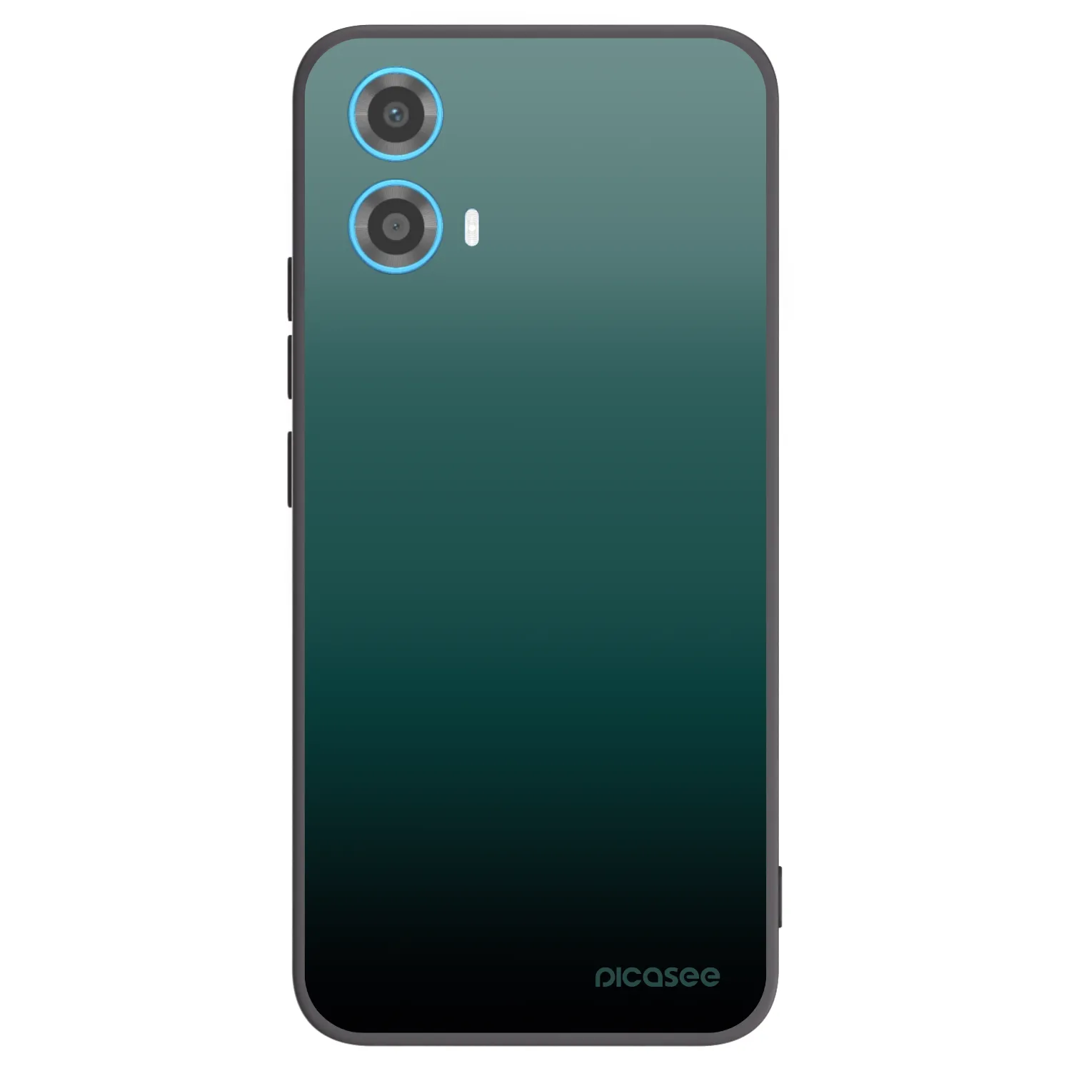 Picasee crna silikonska maskica za Motorola Moto G34 5G - Verdant Fade