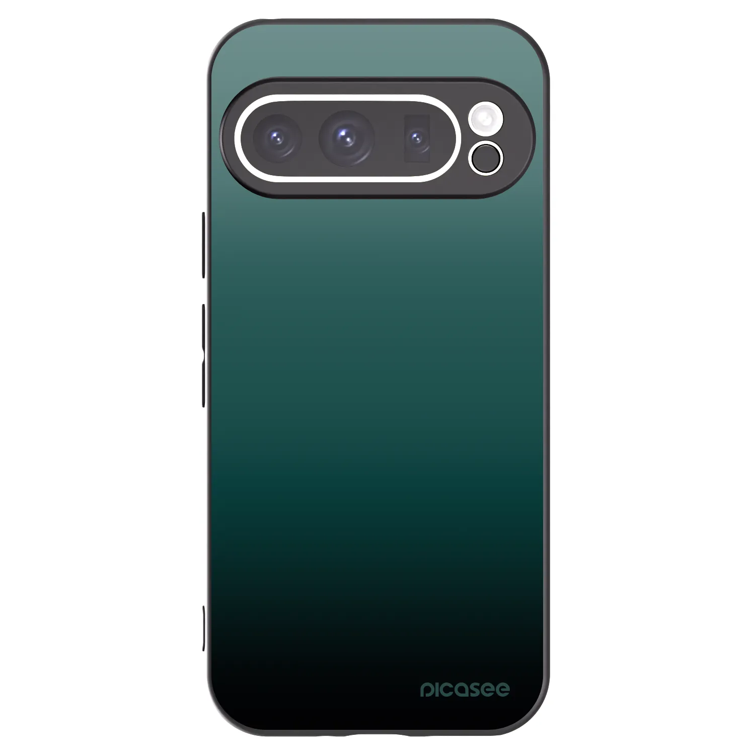 Picasee crna silikonska maskica za Google Pixel 9 Pro - Verdant Fade