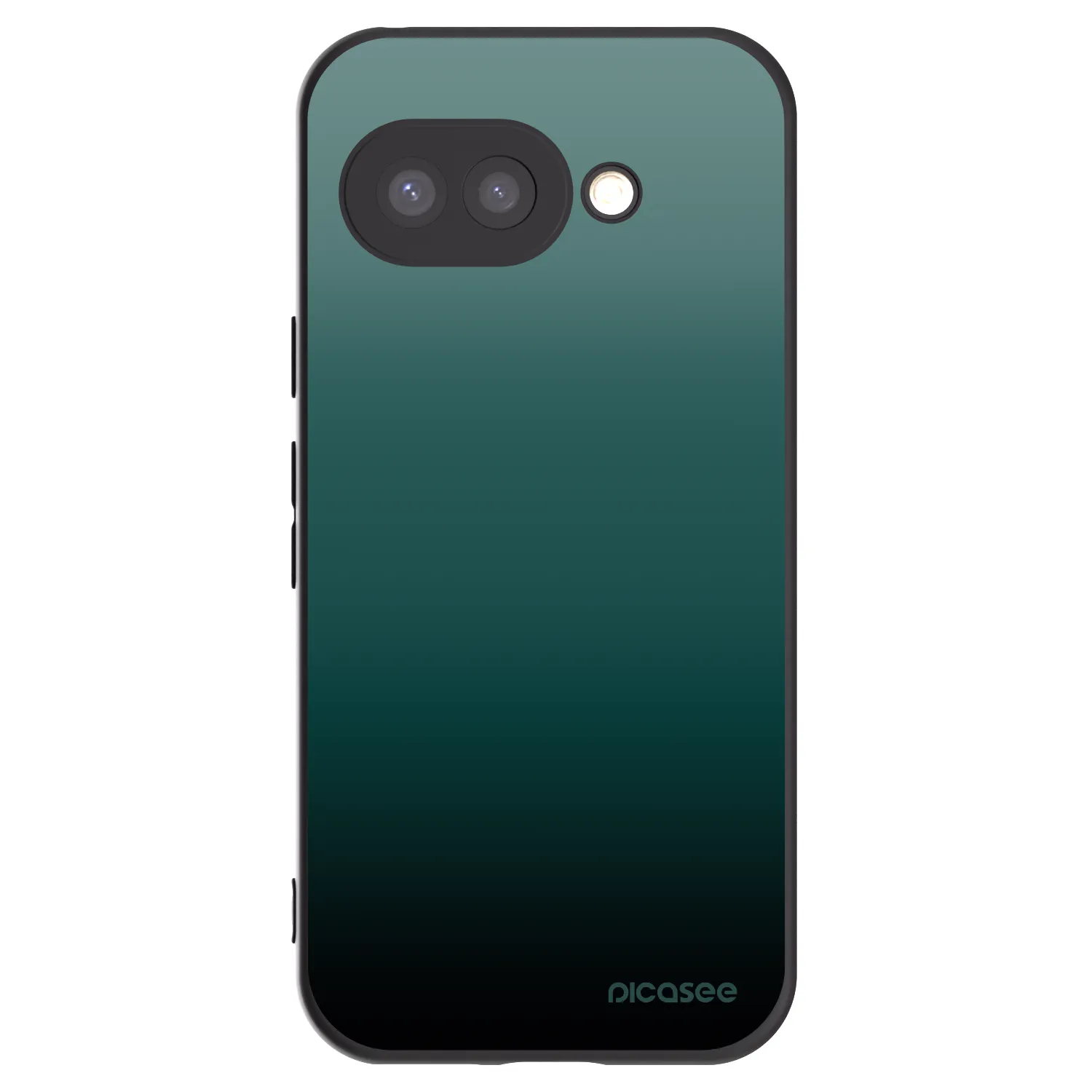 Picasee crna silikonska maskica za Google Pixel 9a - Verdant Fade