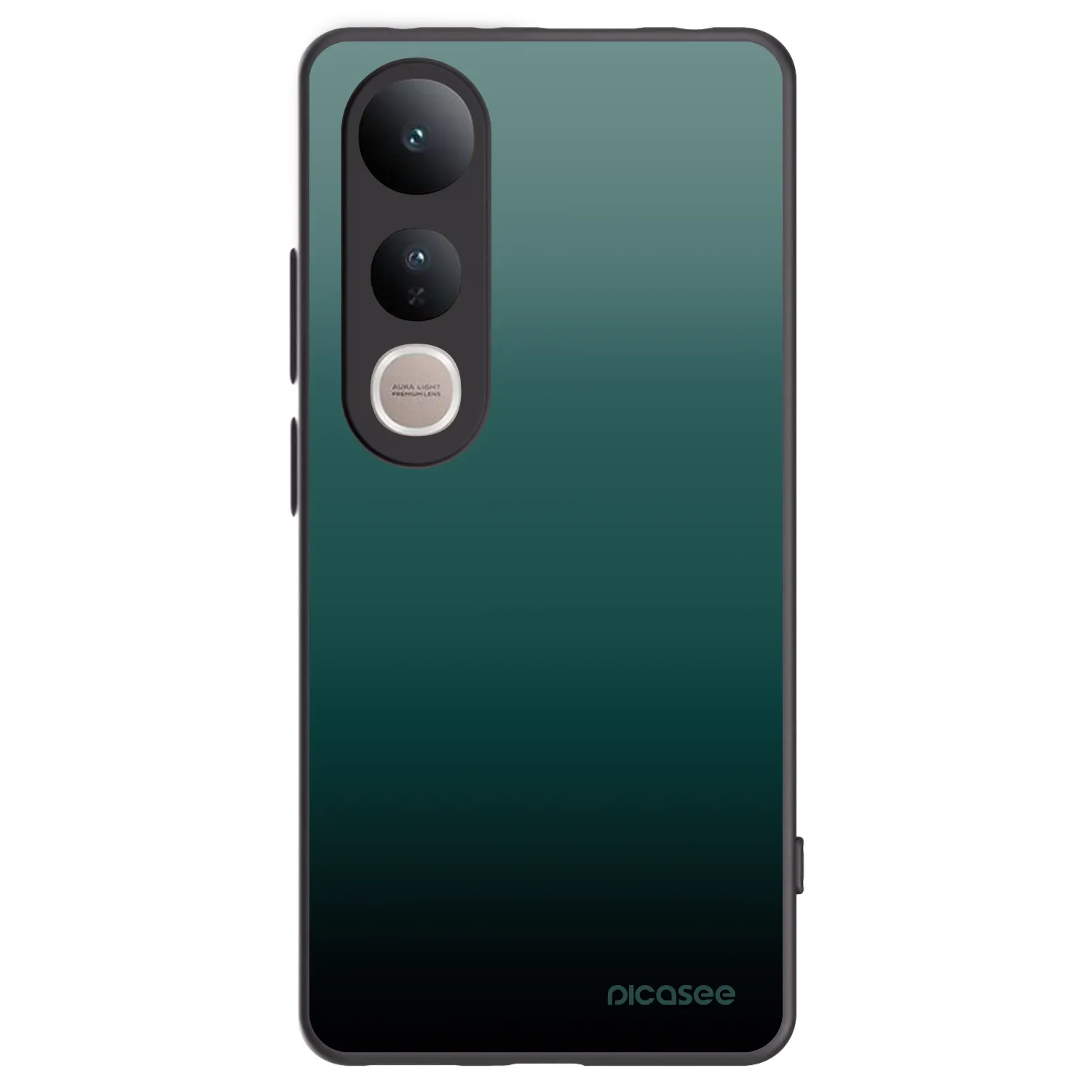 Picasee crna silikonska maskica za Vivo V50 Lite 5G - Verdant Fade