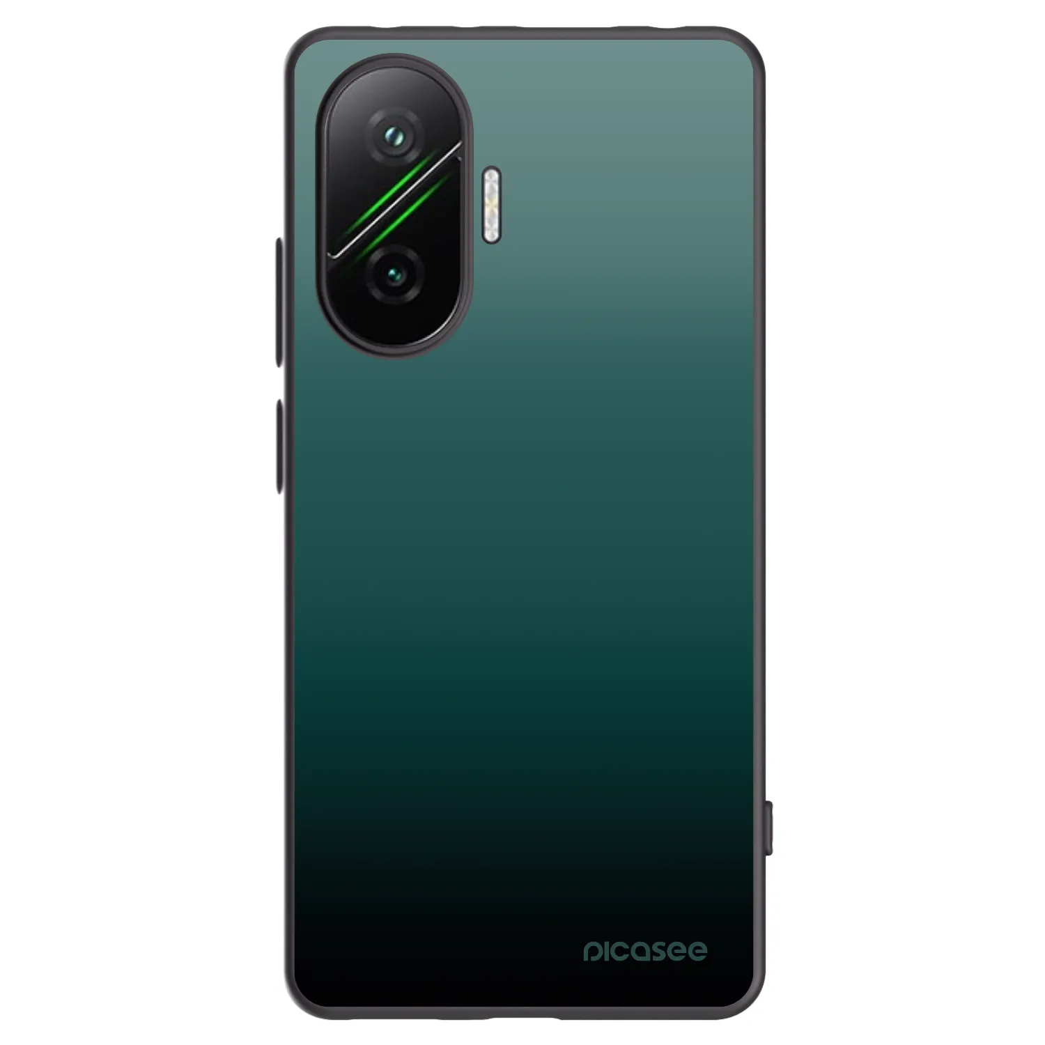 Picasee crna silikonska maskica za Xiaomi Poco F7 Pro 5G - Verdant Fade