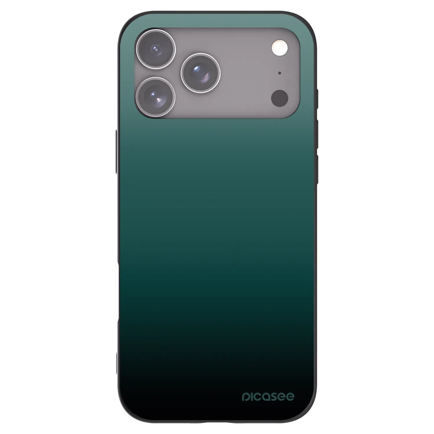 Picasee crna silikonska maskica za Apple iPhone 17 Pro Max - Verdant Fade