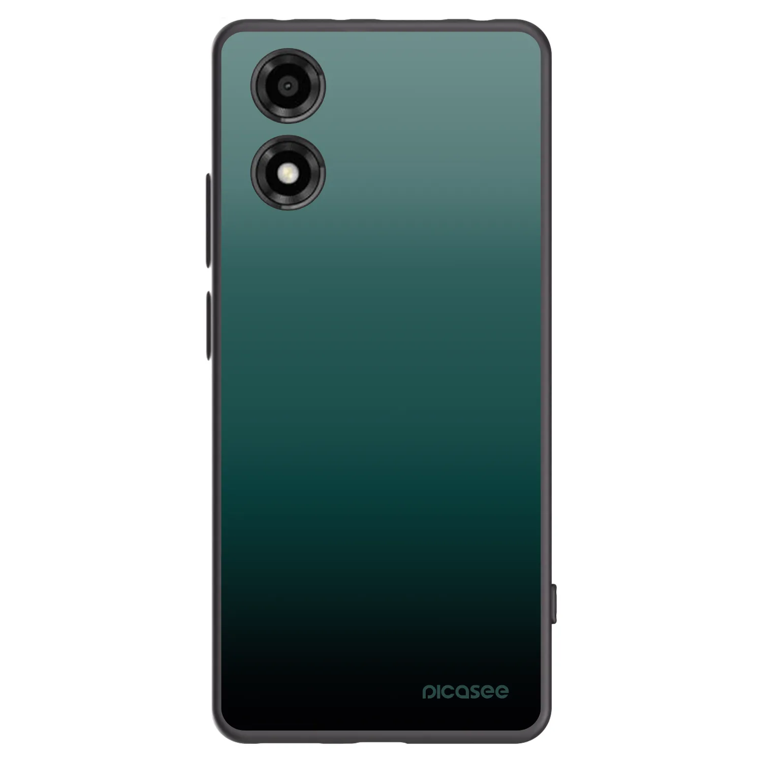 Picasee crna silikonska maskica za Motorola Moto E14 - Verdant Fade