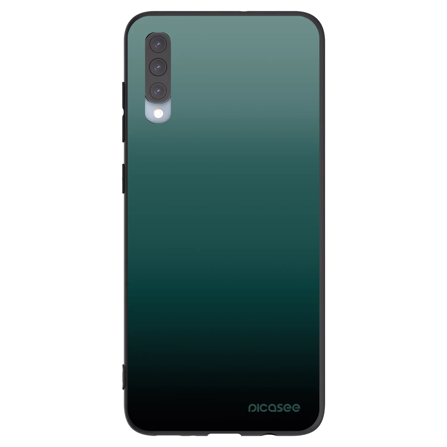 Picasee crna silikonska maskica za Samsung Galaxy A70 A705F - Verdant Fade