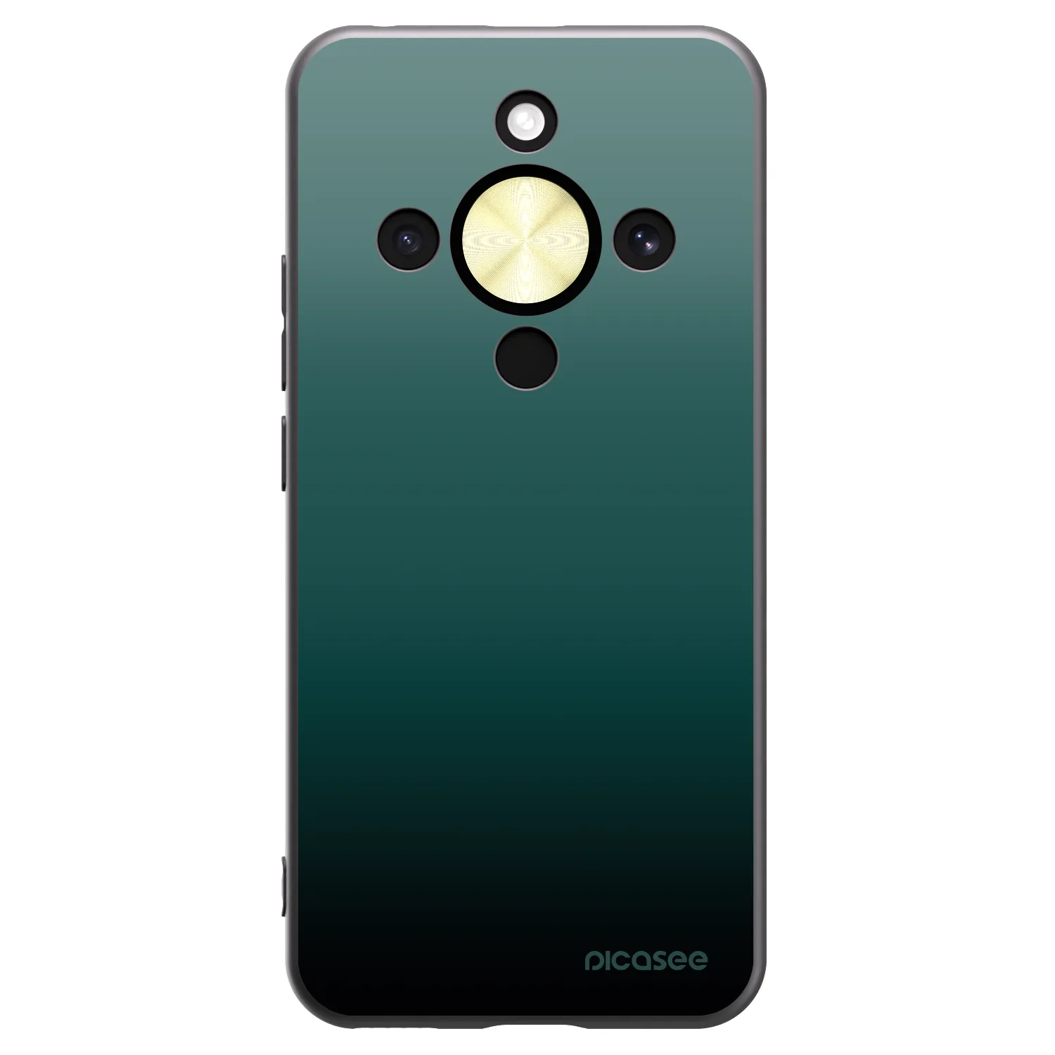Picasee crna silikonska maskica za Honor Magic8 Lite 5G - Verdant Fade