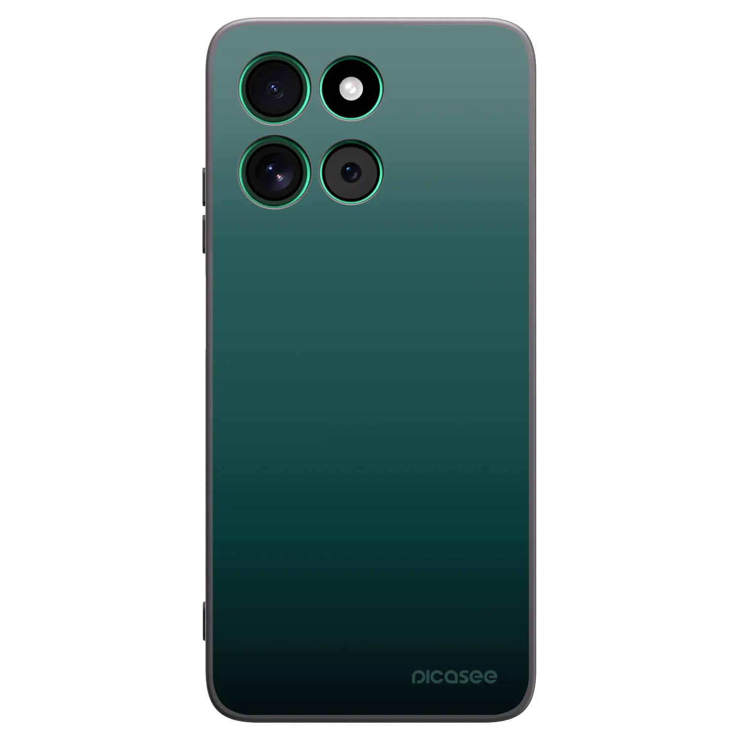 Picasee crna silikonska maskica za Motorola Moto G57 Power - Verdant Fade
