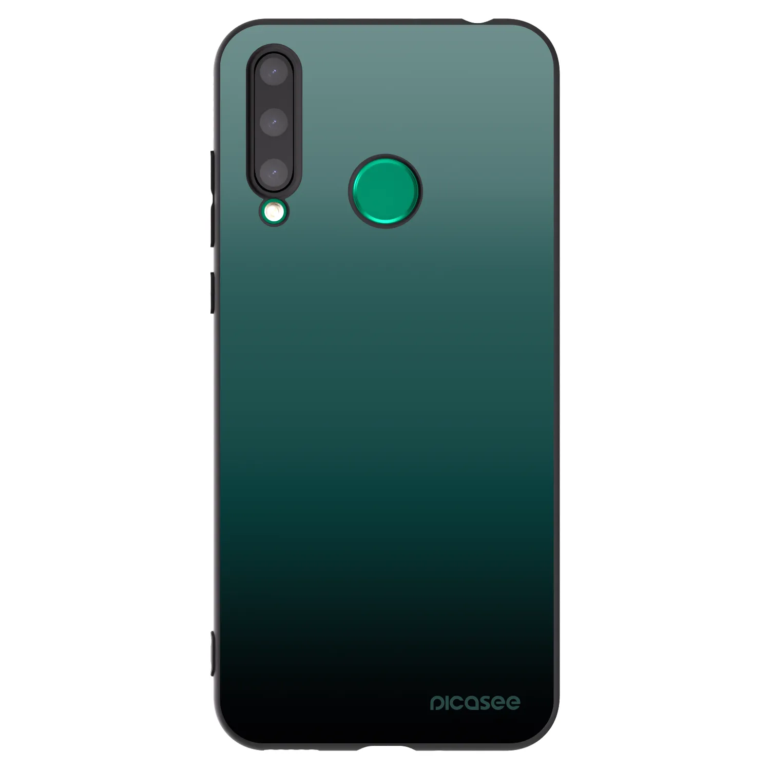 Picasee crna silikonska maskica za Honor 20 Lite - Verdant Fade