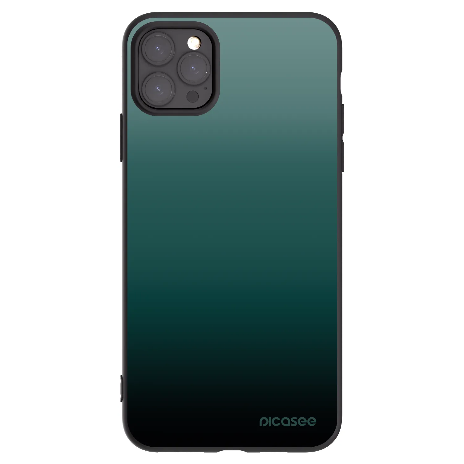 Picasee crna silikonska maskica za Apple iPhone 11 Pro Max - Verdant Fade