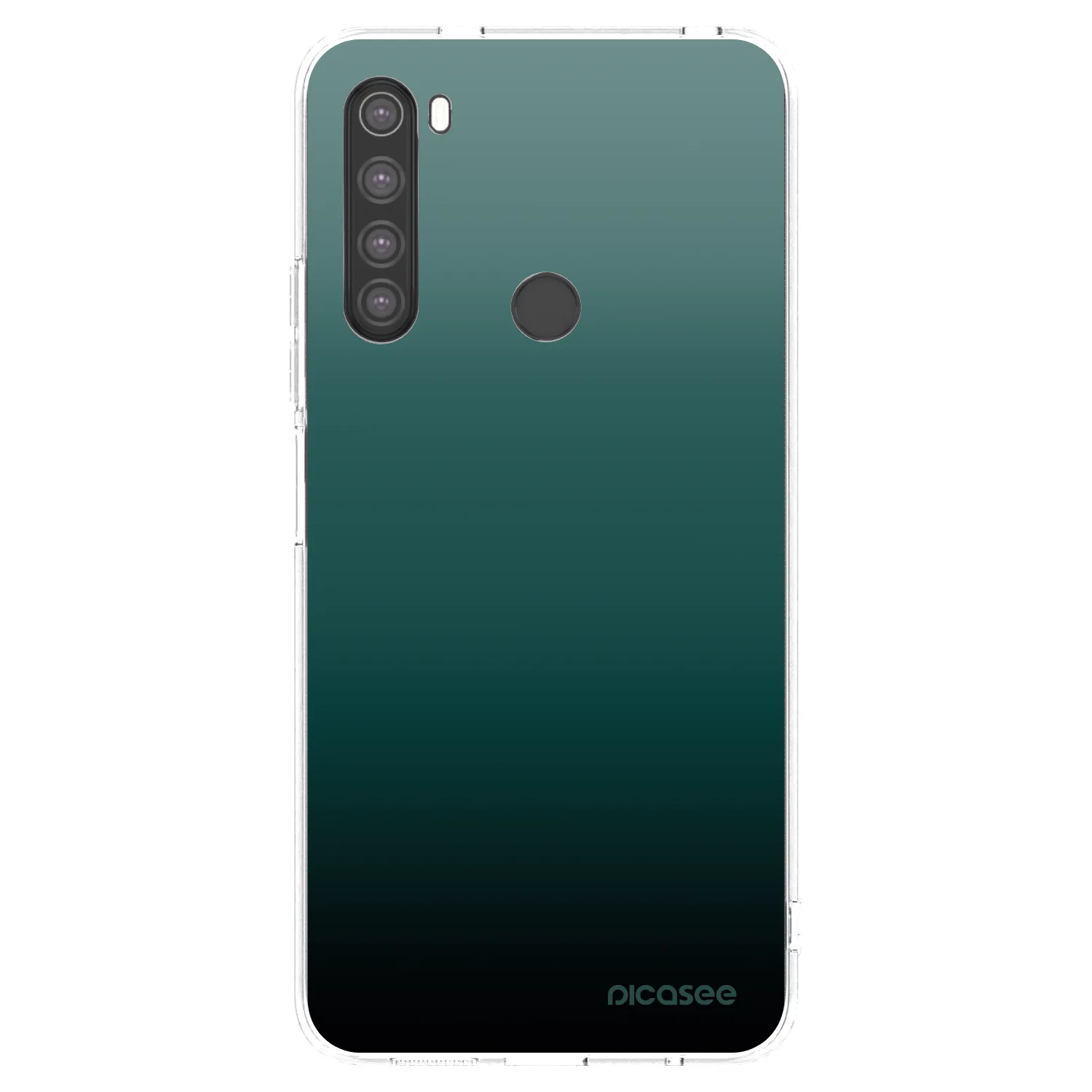 Picasee silikonska prozirna maskica za Xiaomi Redmi Note 8 - Verdant Fade