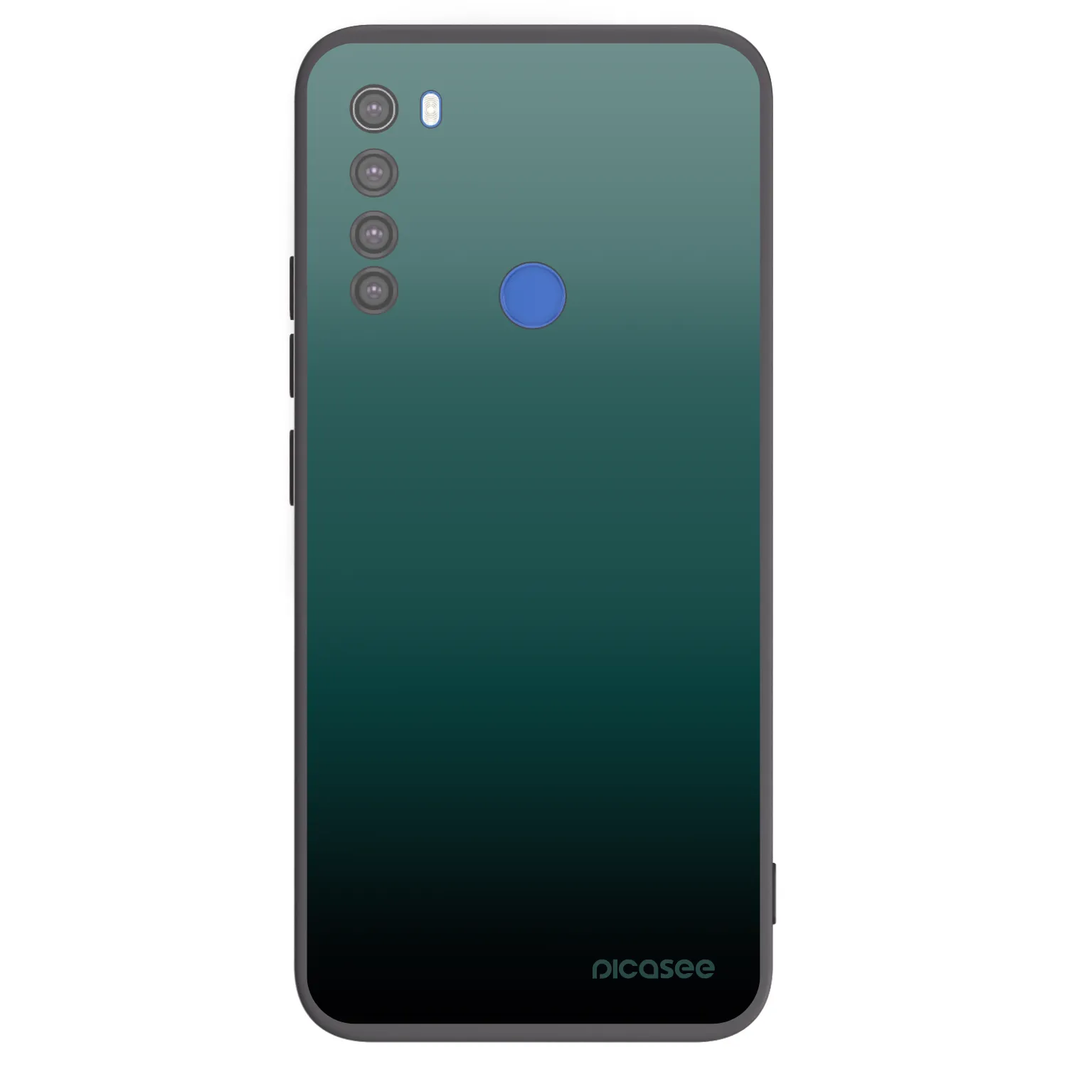 Picasee crna silikonska maskica za Xiaomi Redmi Note 8T - Verdant Fade