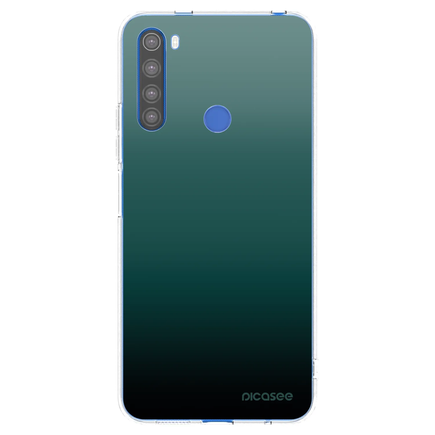 Picasee silikonska prozirna maskica za Xiaomi Redmi Note 8T - Verdant Fade