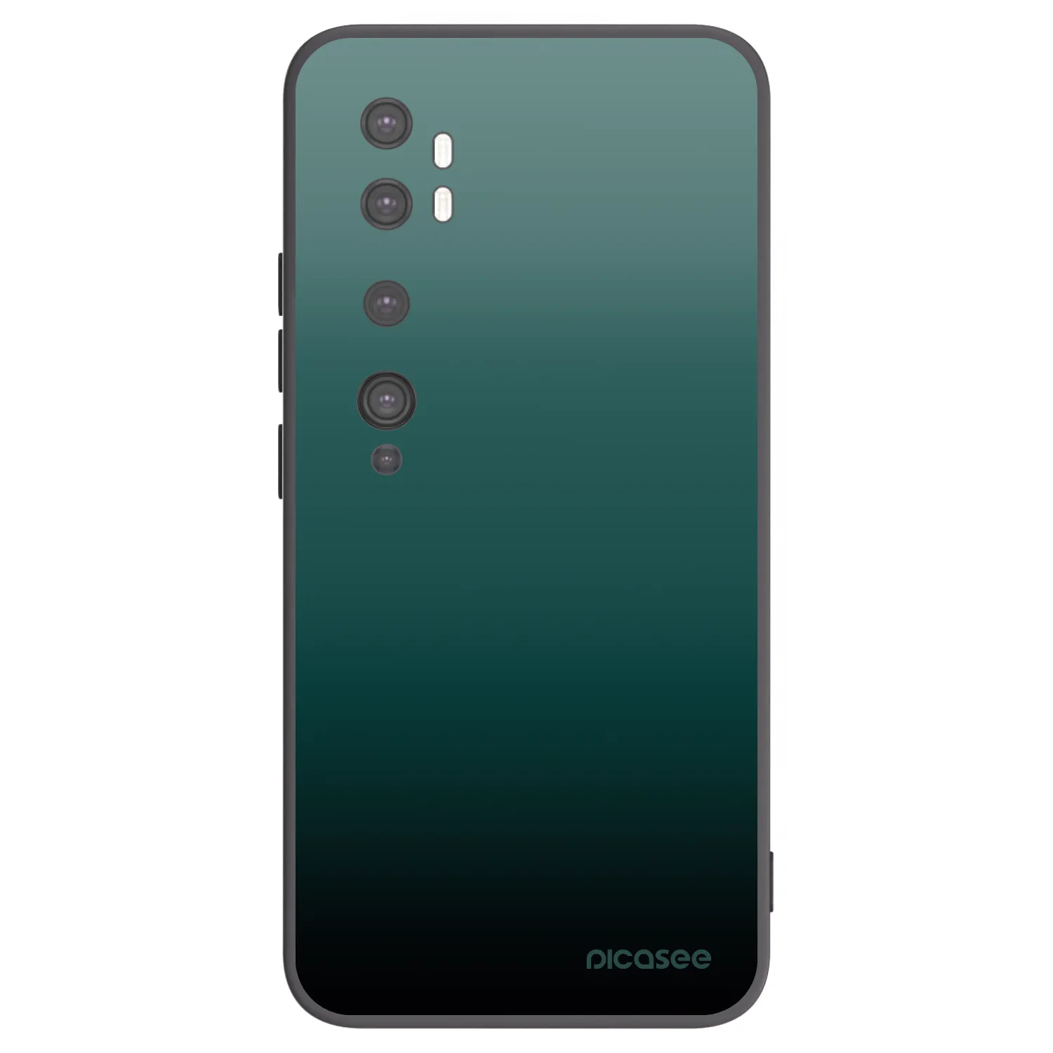 Picasee crna silikonska maskica za Xiaomi Mi Note 10 (Pro) - Verdant Fade