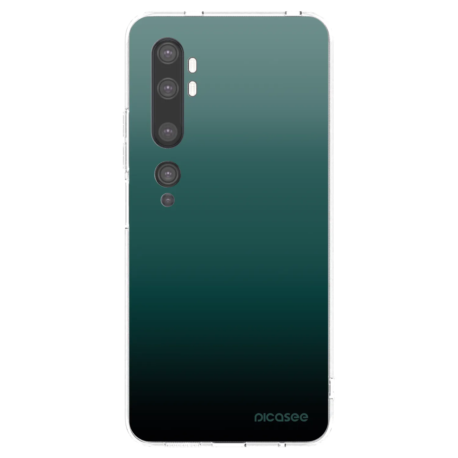 Picasee silikonska prozirna maskica za Xiaomi Mi Note 10 (Pro) - Verdant Fade
