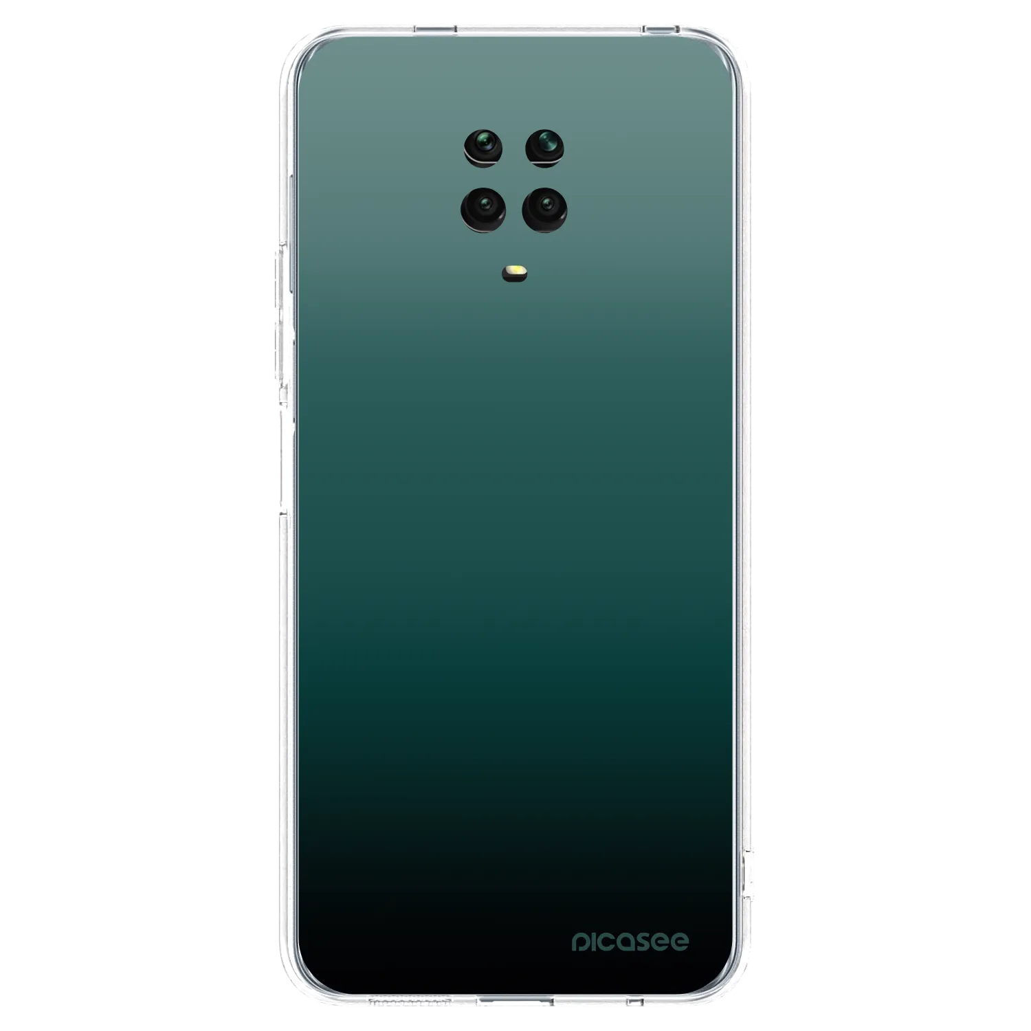 Picasee silikonska prozirna maskica za Xiaomi Redmi Note 9 Pro - Verdant Fade