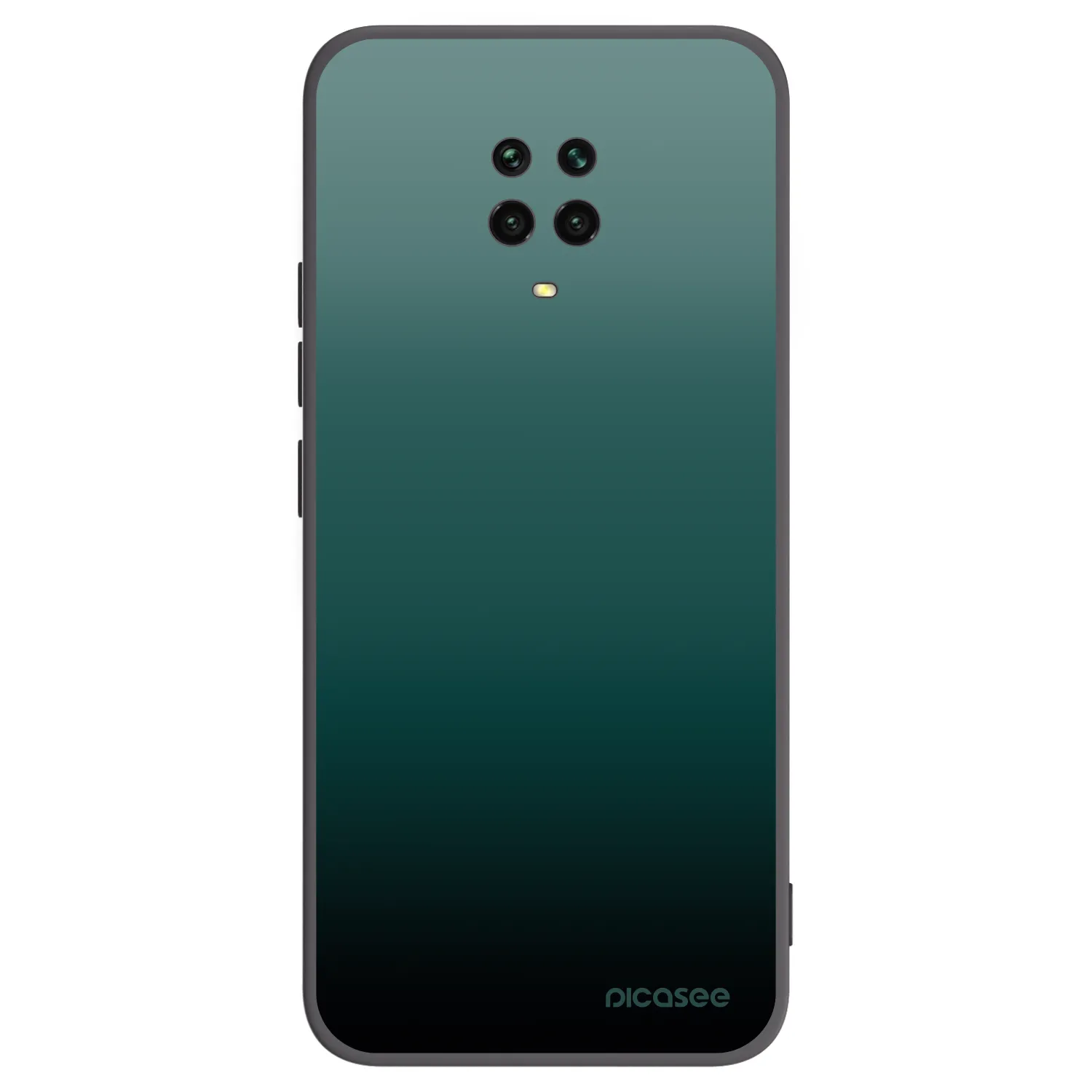 Picasee crna silikonska maskica za Xiaomi Redmi Note 9 Pro - Verdant Fade