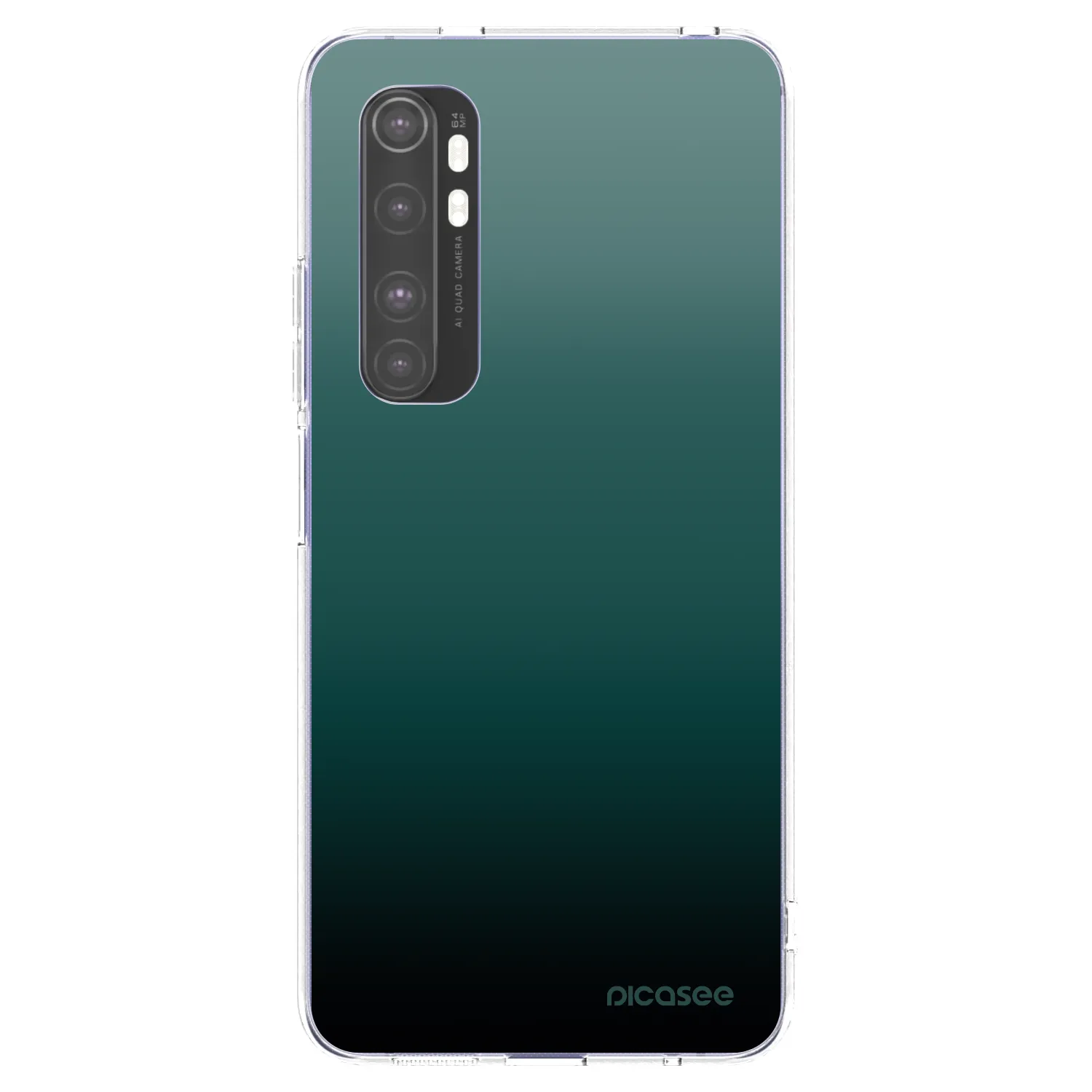 Picasee silikonska prozirna maskica za Xiaomi Mi Note 10 Lite - Verdant Fade