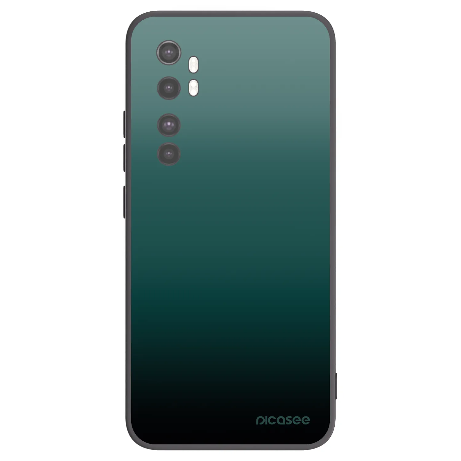 Picasee crna silikonska maskica za Xiaomi Mi Note 10 Lite - Verdant Fade