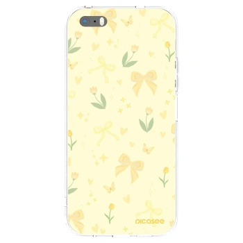 Picasee silikonska prozirna maskica za Apple iPhone 5/5S/SE - Honey Blossom