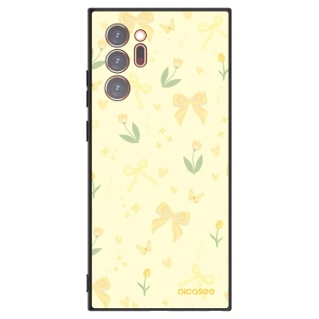 Picasee crna silikonska maskica za Samsung Galaxy Note 20 Ultra - Honey Blossom