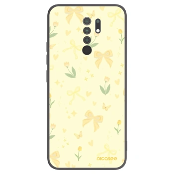 Picasee crna silikonska maskica za Xiaomi Redmi 9 - Honey Blossom