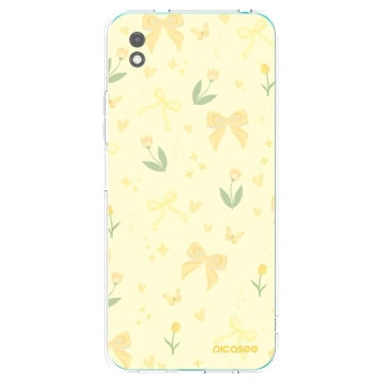 Picasee crna silikonska maskica za Xiaomi Redmi 9A - Honey Blossom