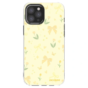 Picasee silikonska prozirna maskica za Apple iPhone 12 Pro Max - Honey Blossom